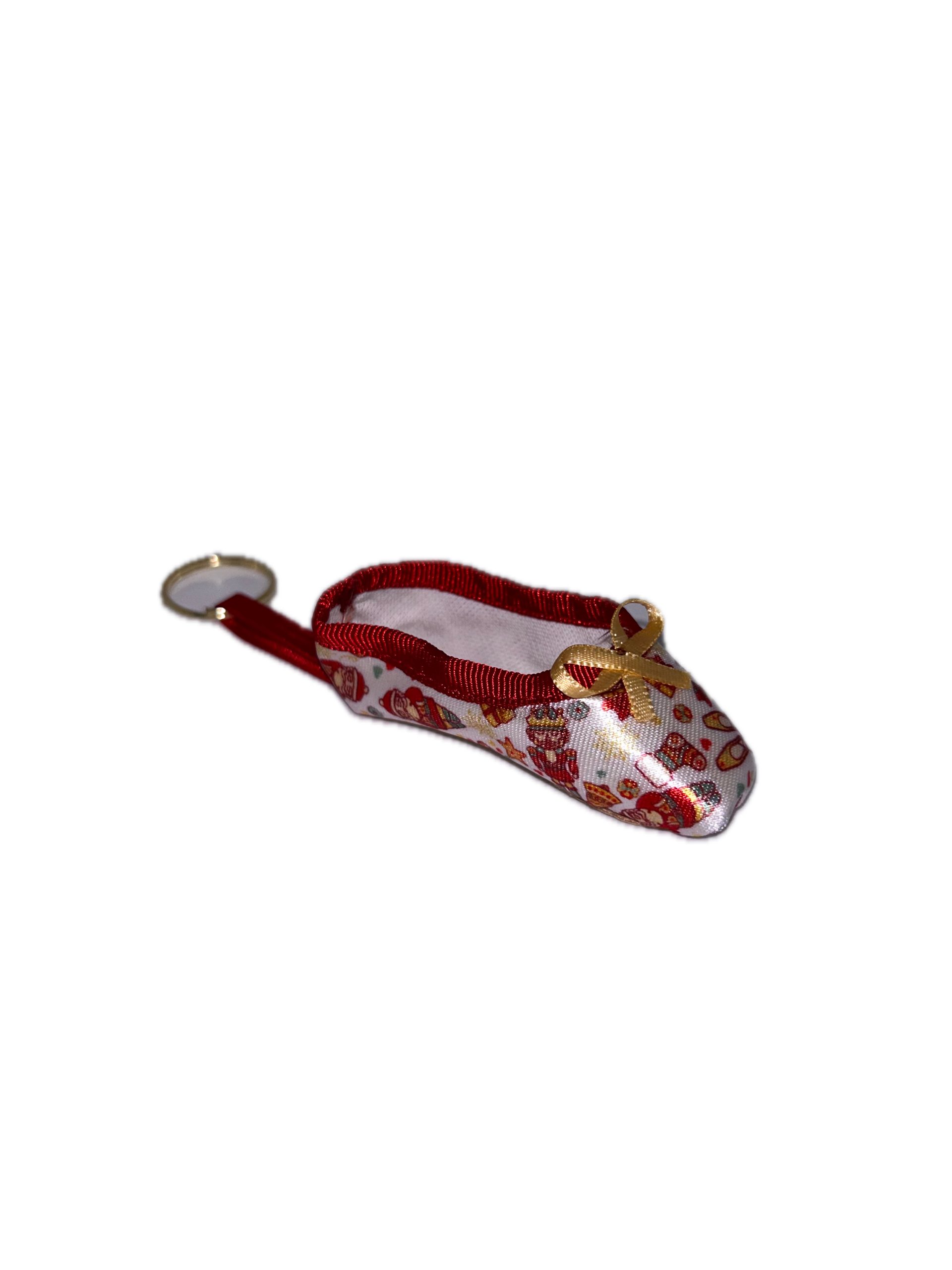 Christmas Mini Pointe Shoe Keychains