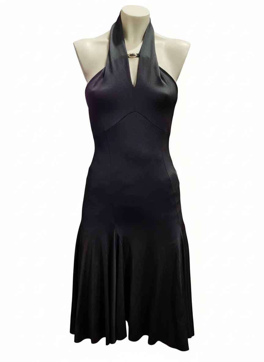 Women's Latin Dress with Halter Neck