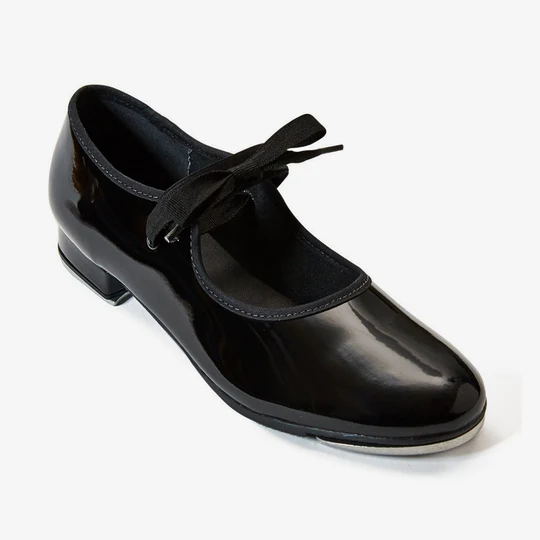 Child Vegan Tyette Tap Shoe with Elastic Sewn-On - Tabitha