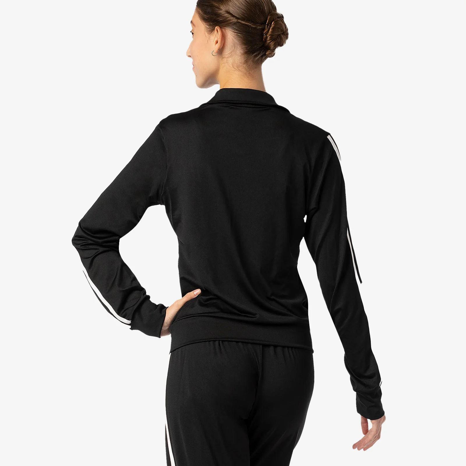 Girls Black Zip-up Jacket (Hay)