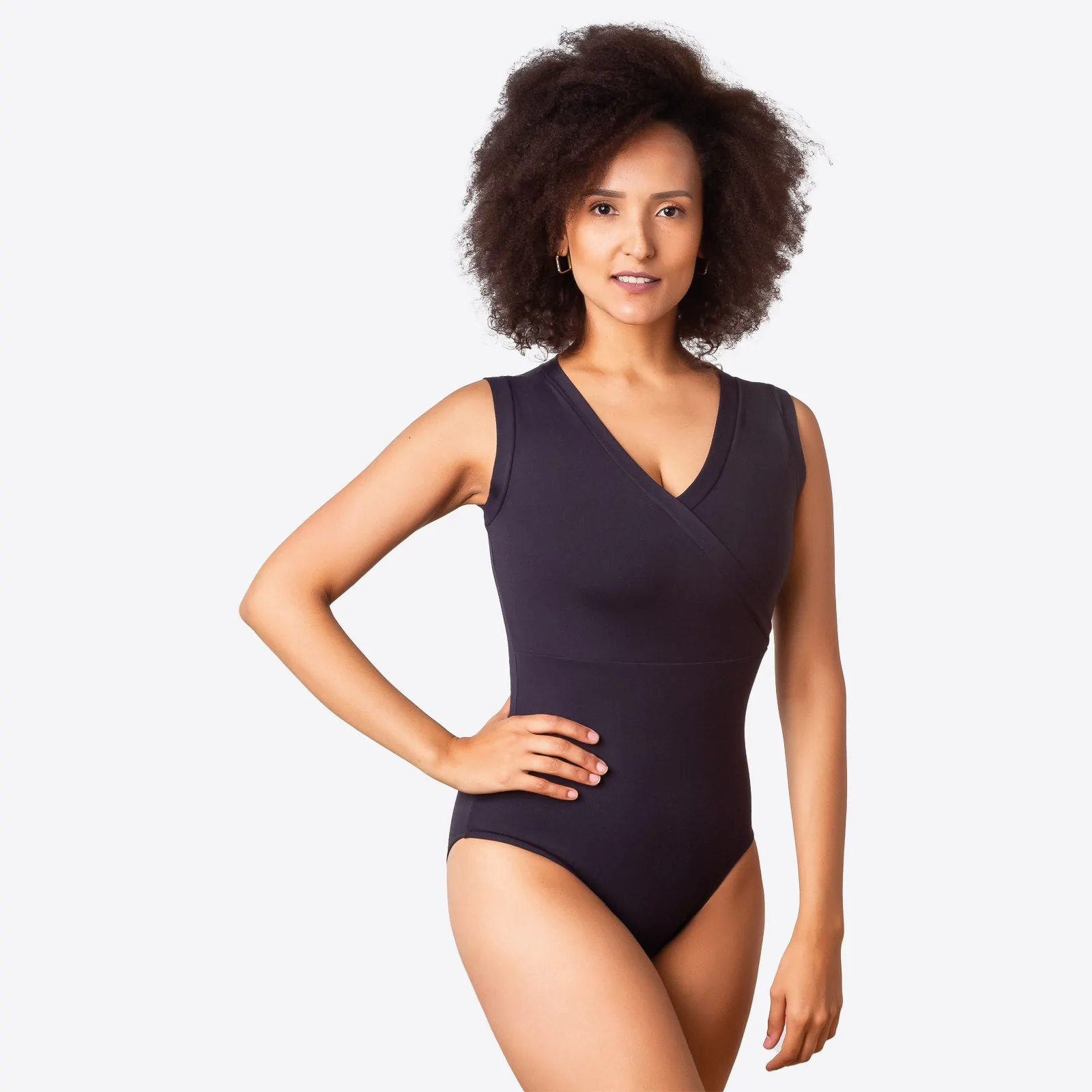 Adult Tank Leotard with Mock Wrap Front - Yvette