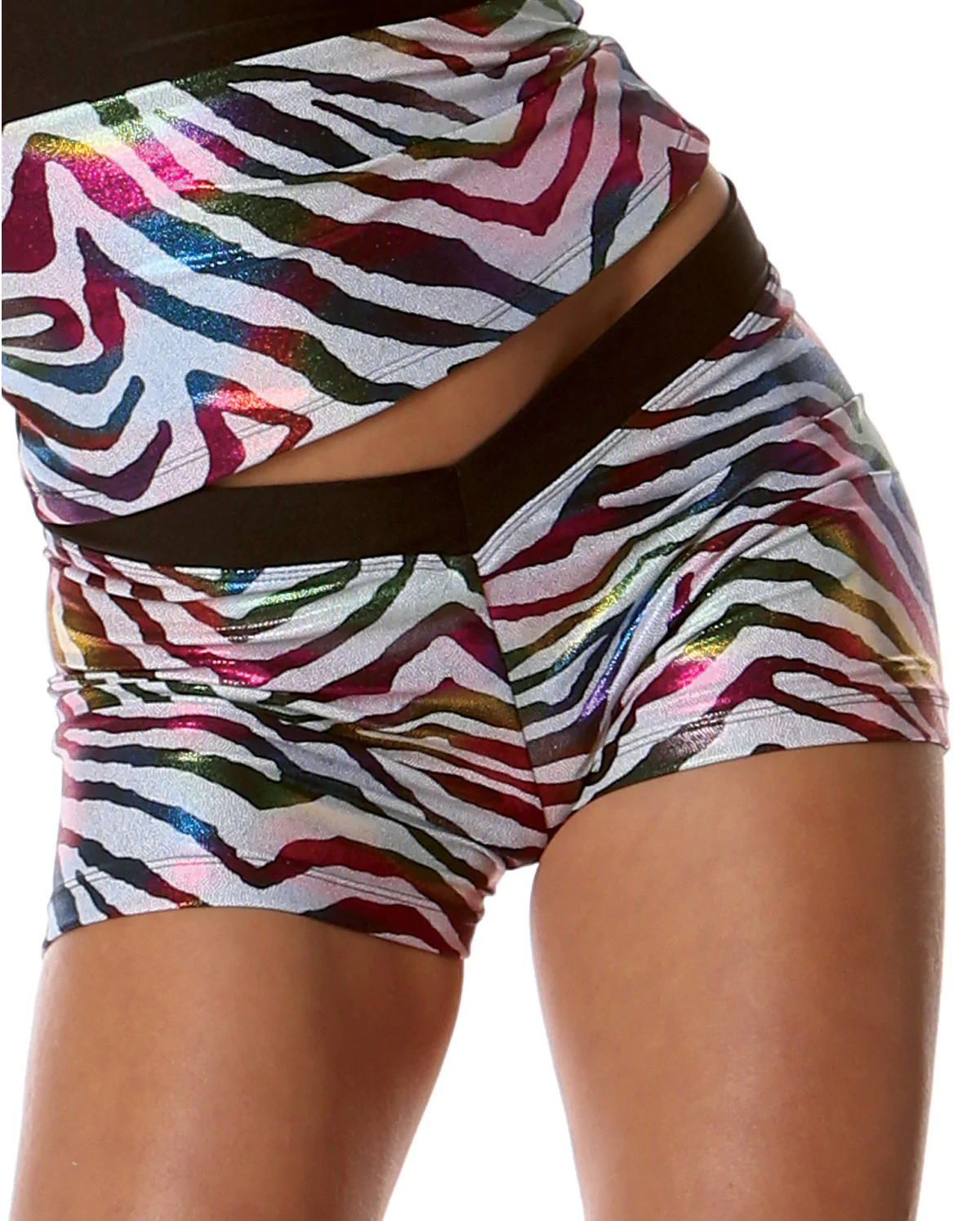 Adult Safari Rainbow Print Hot Shorts