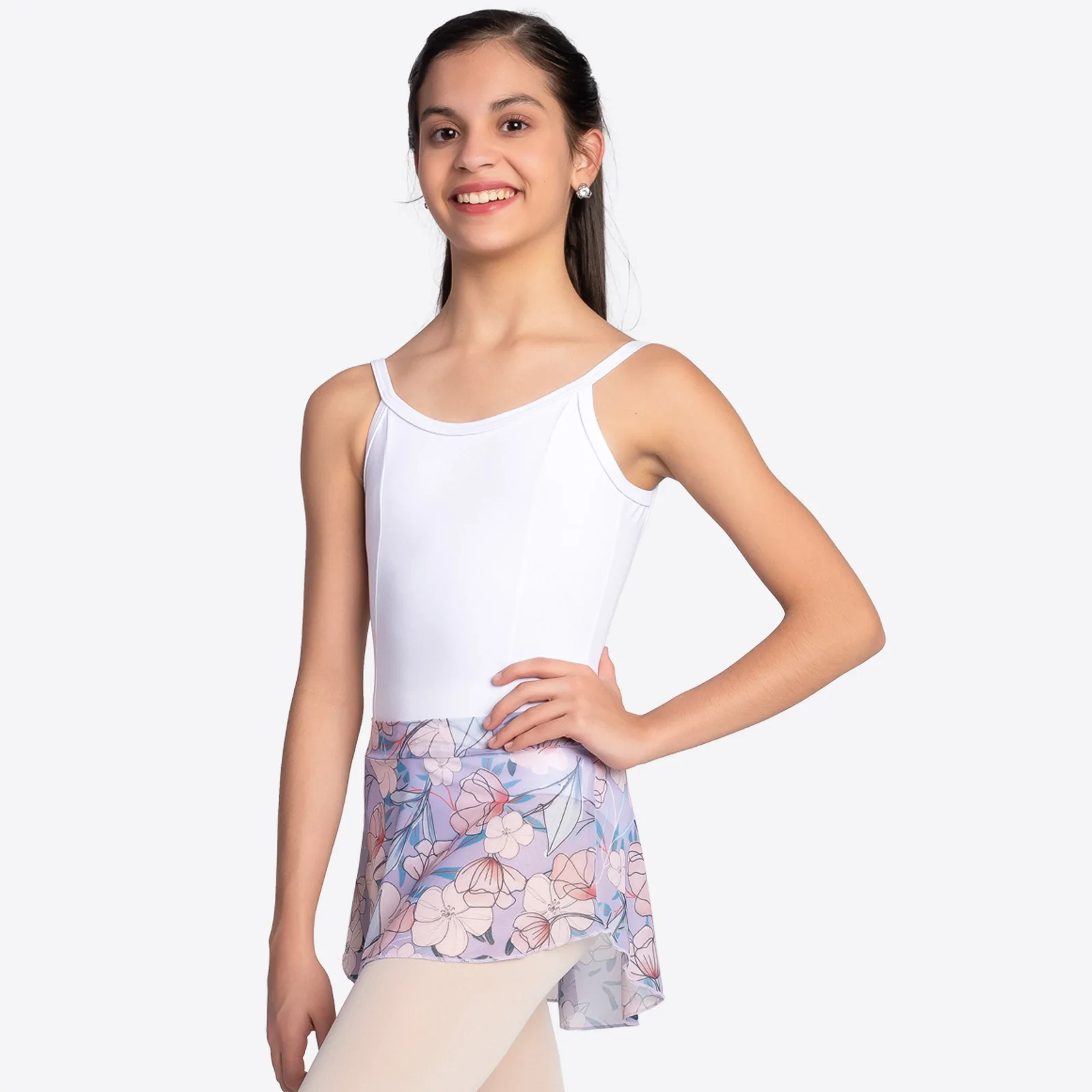Child Floral Mesh Pull-On Skirt (Lupica) - SB1418