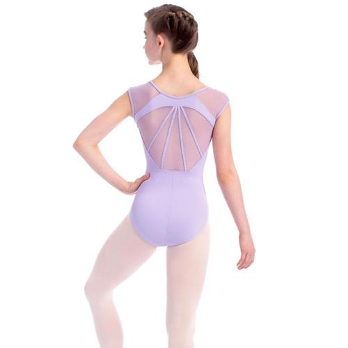 Adult Leotard with Mesh Sleeves and Back
