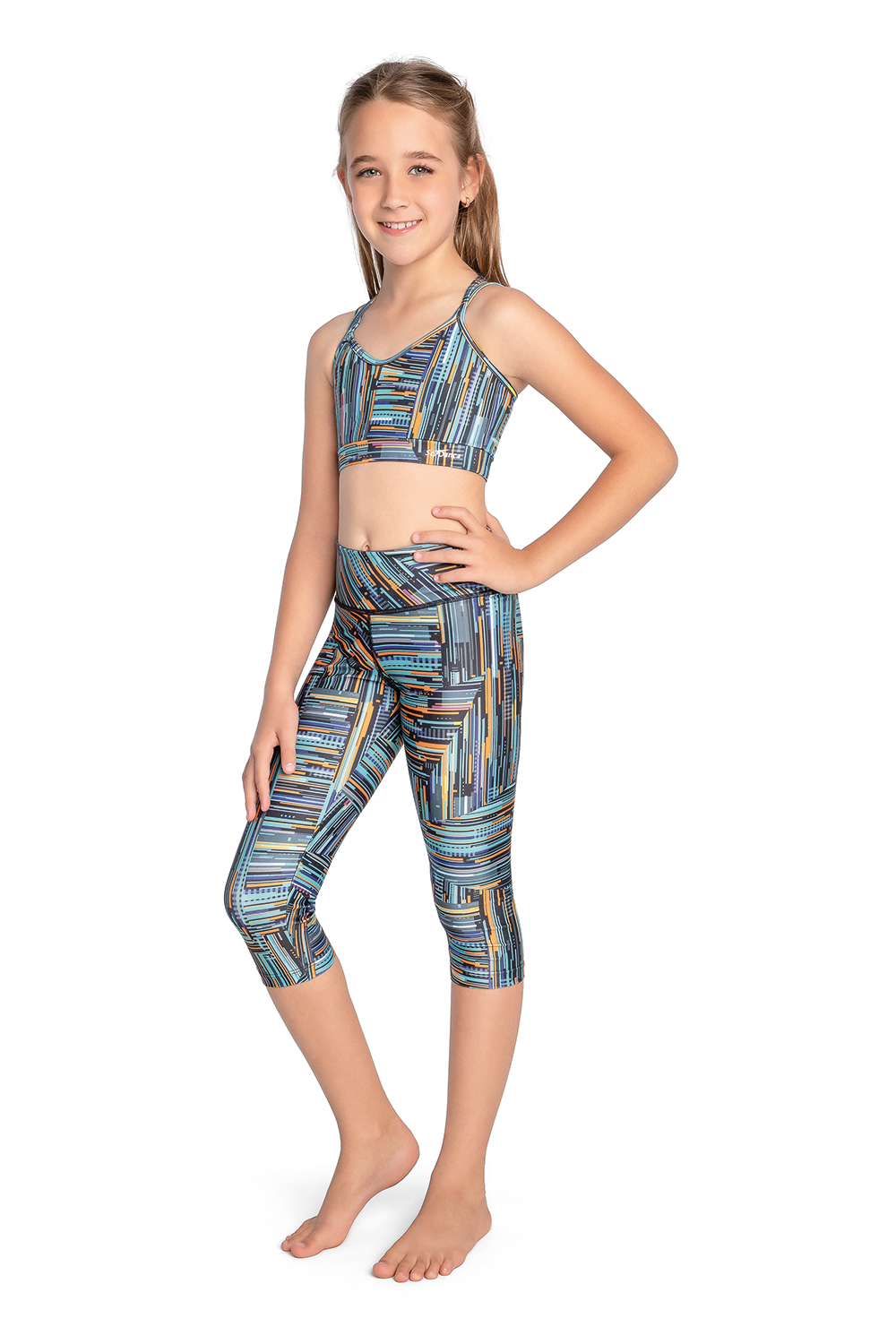 Ladies Crop Top with Double Crossed Straps