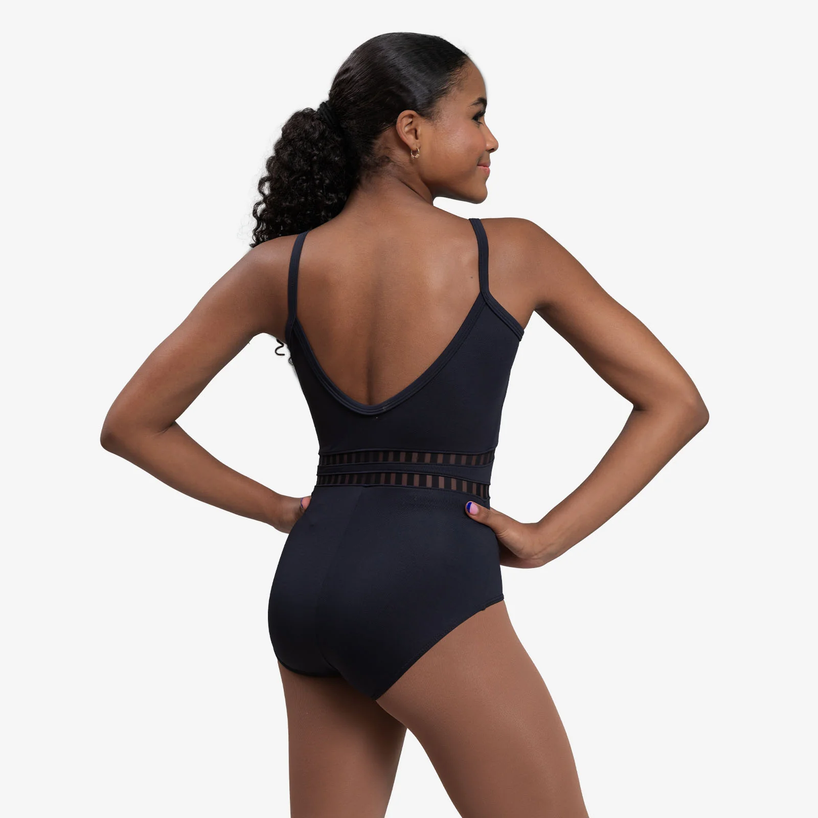 Adult Camisole Leotard with Lace Cutouts