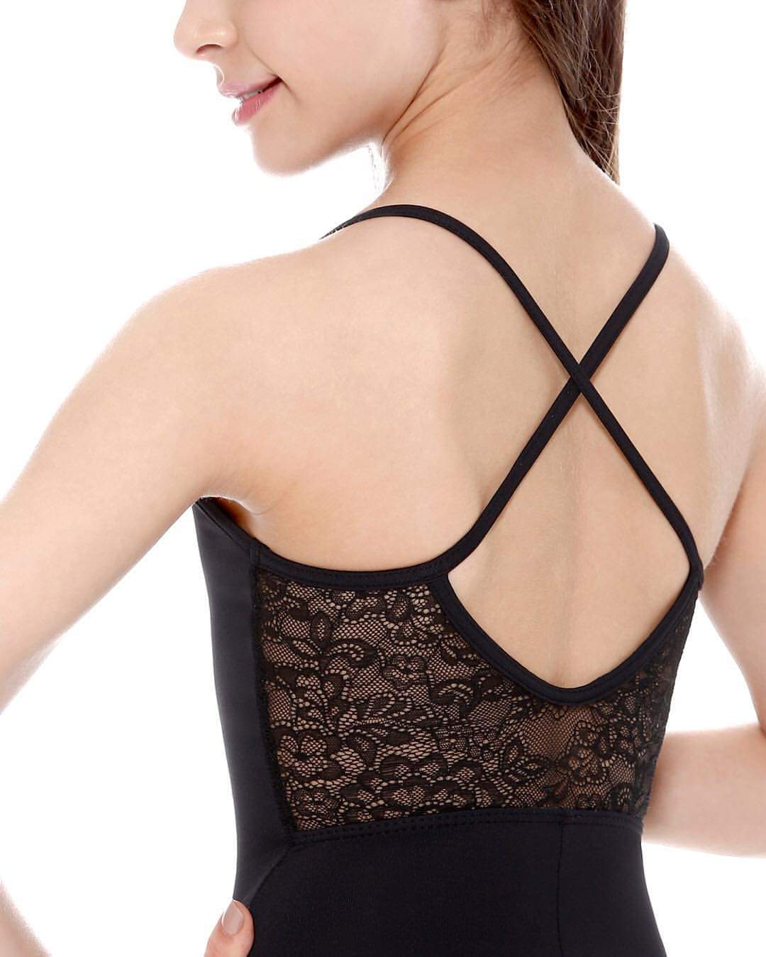 Child Camisole Leotard with Criss-Crossed Straps