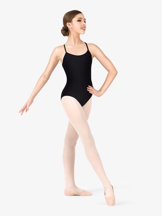 Child Camisole Leotard with Criss-Crossed Straps