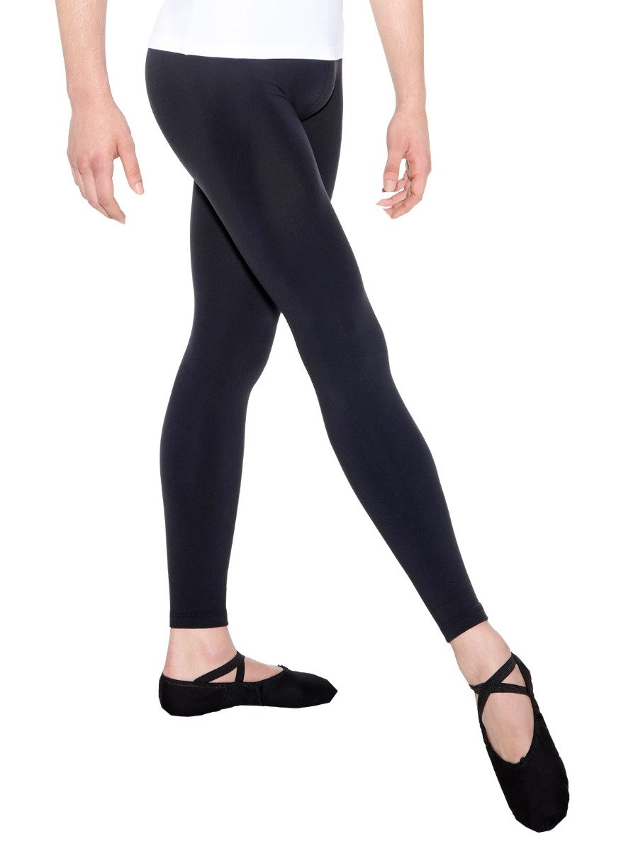 Boy's Ankle Length Black Ballet Tights - Cotton
