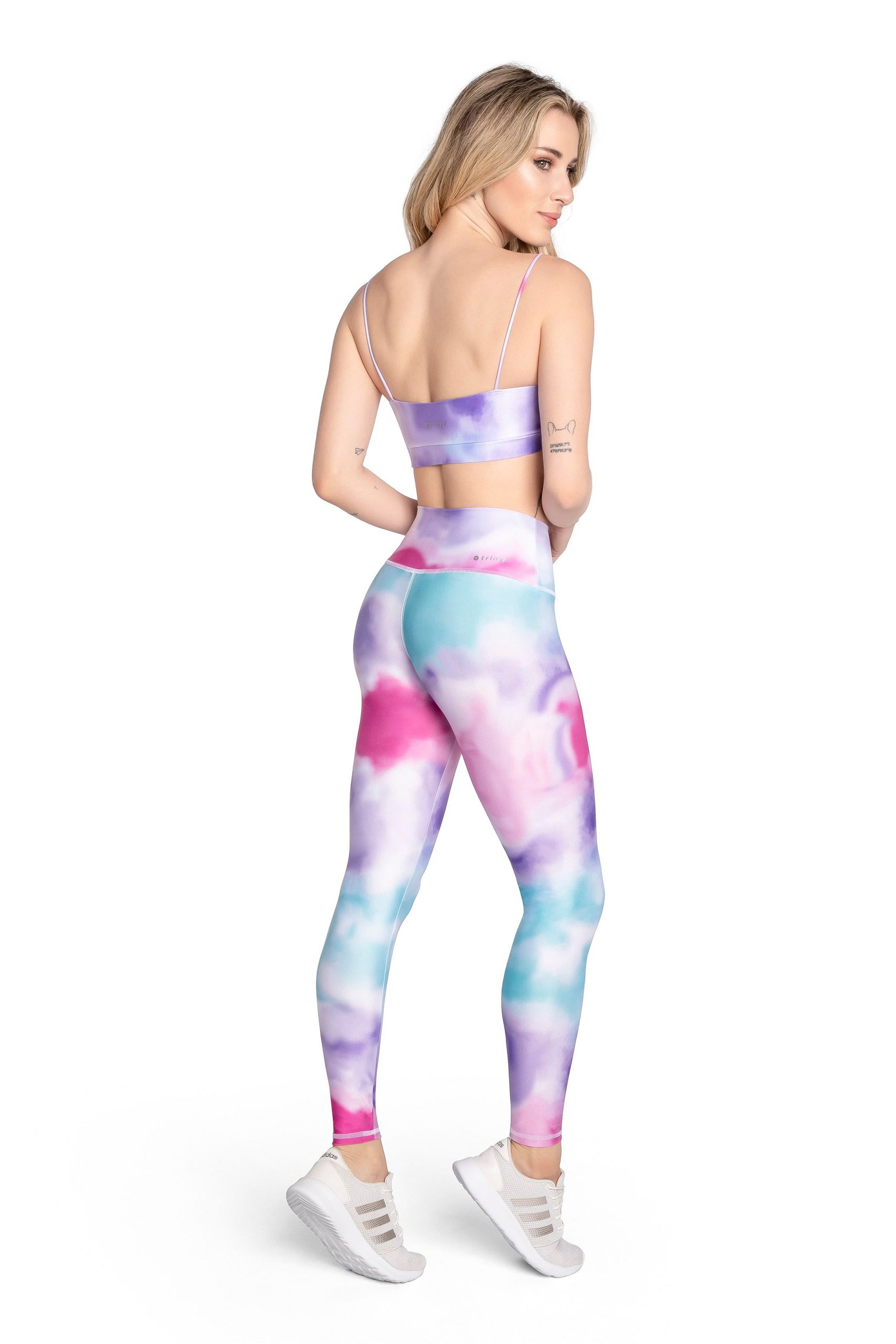 Ladies Tie Dyed Full Length Leggings