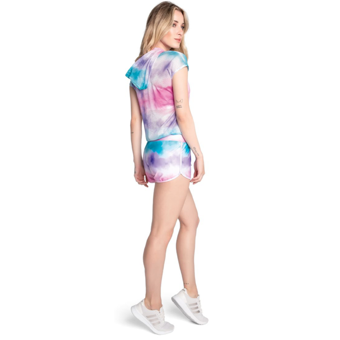 Ladies Mesh Tie Dye with Hood