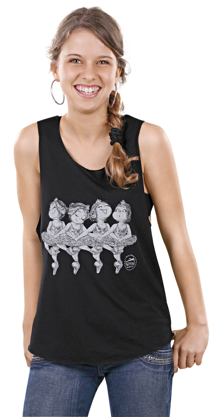 Ladies Loose Fitting Tank - White