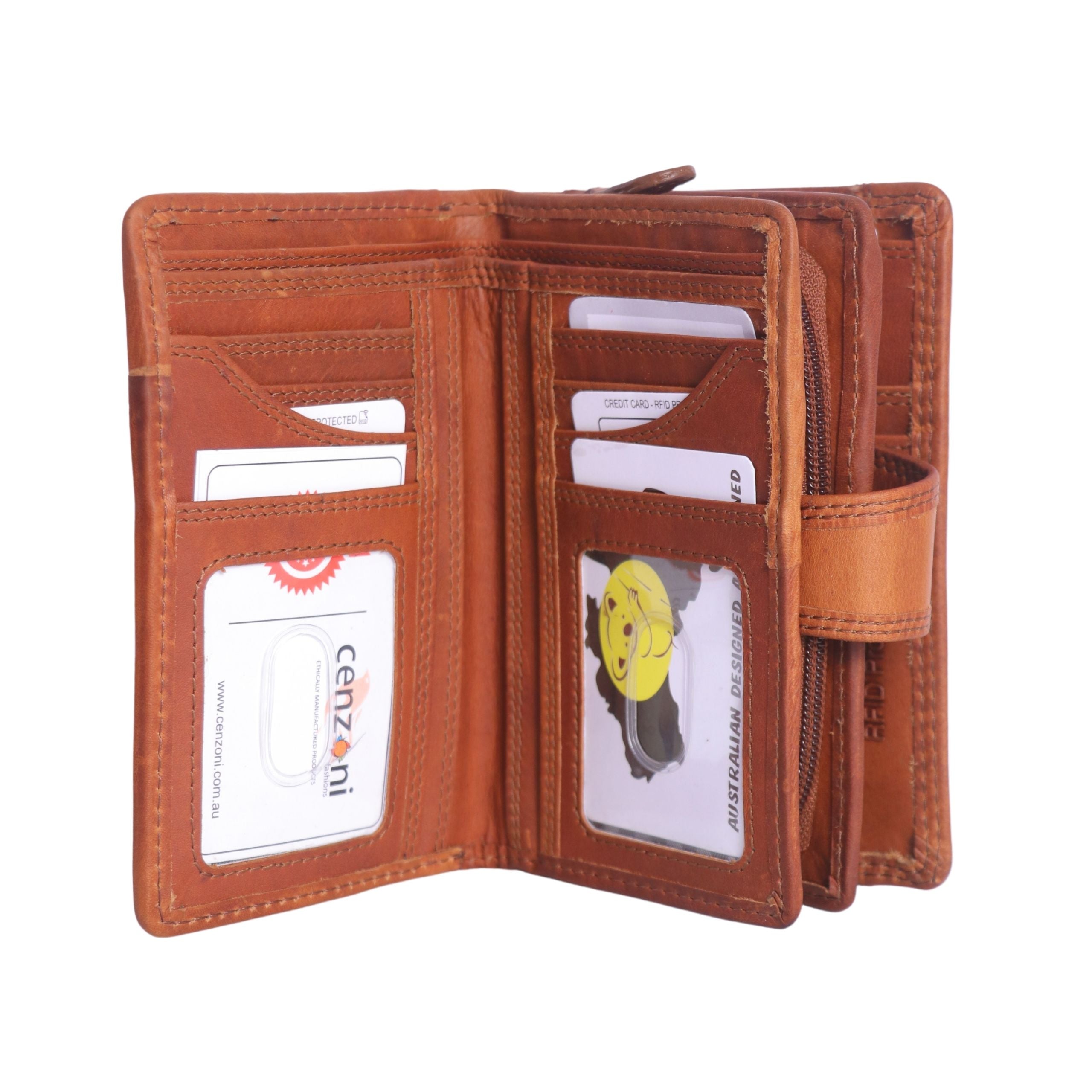 Cenzoni Fashions – Oil Skin Hairon Leather Ladies Wallet – ZH9739