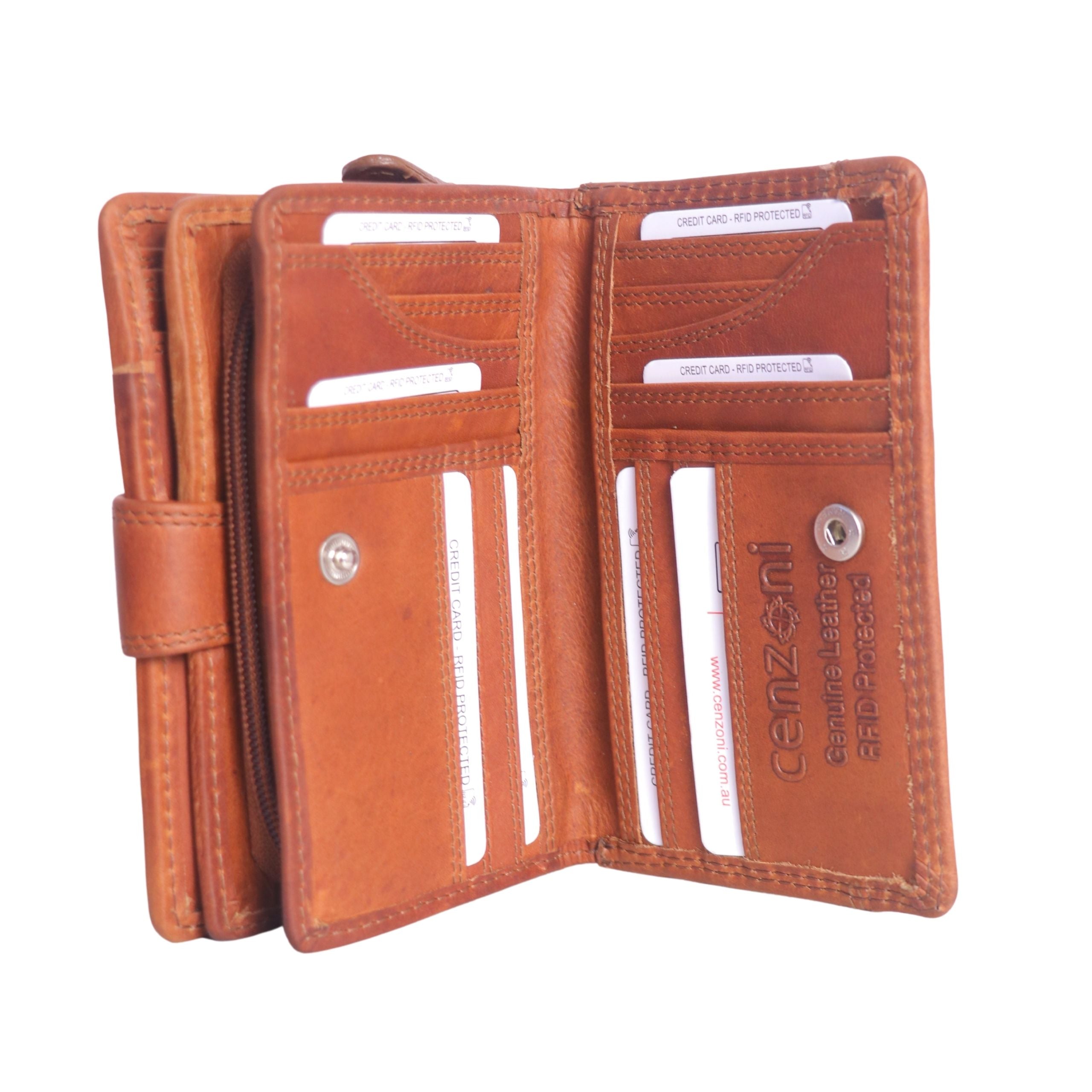 Cenzoni Fashions – Oil Skin Hairon Leather Ladies Wallet – ZH9739
