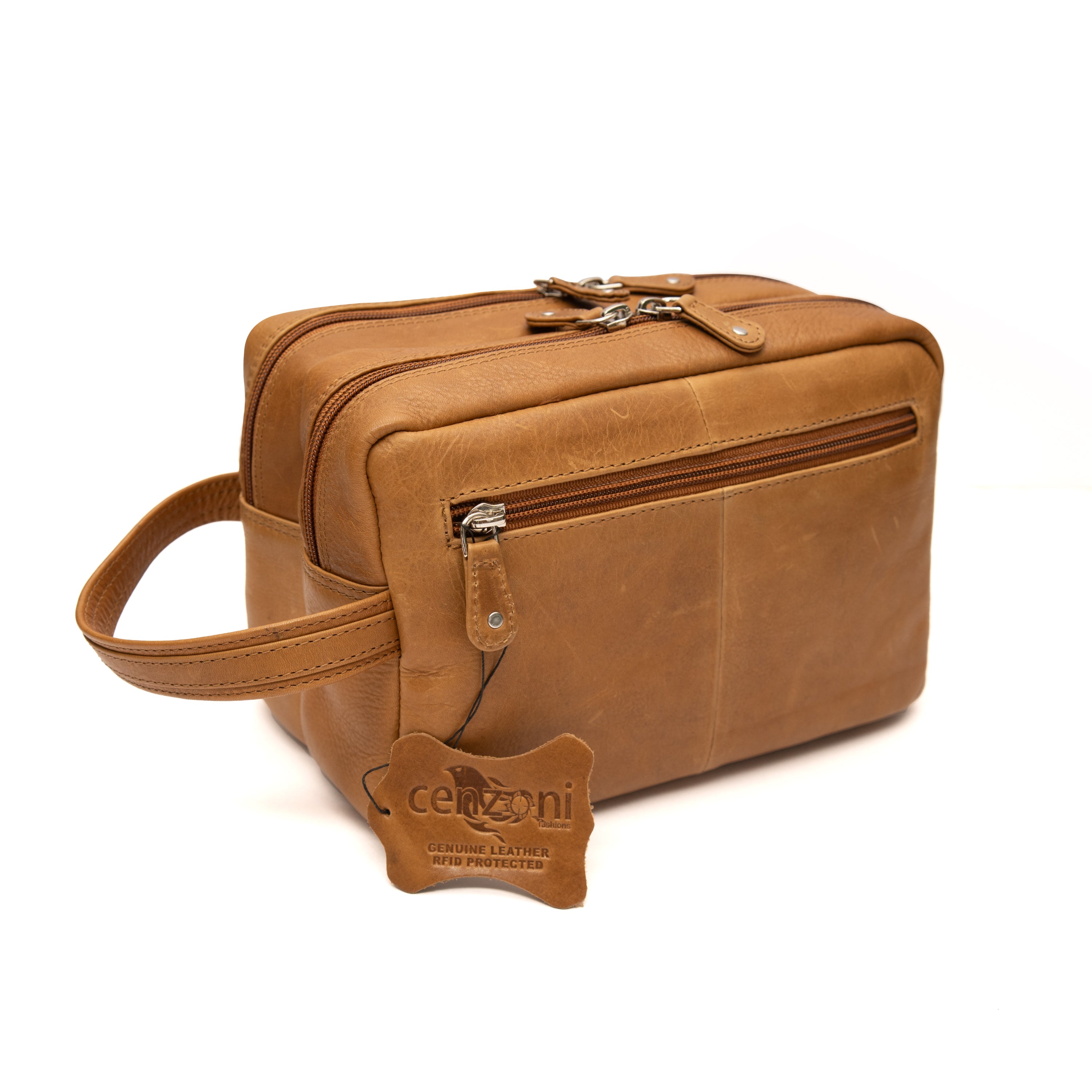 Cenzoni Fashions – Leather Toiletry Bag – OPTT01