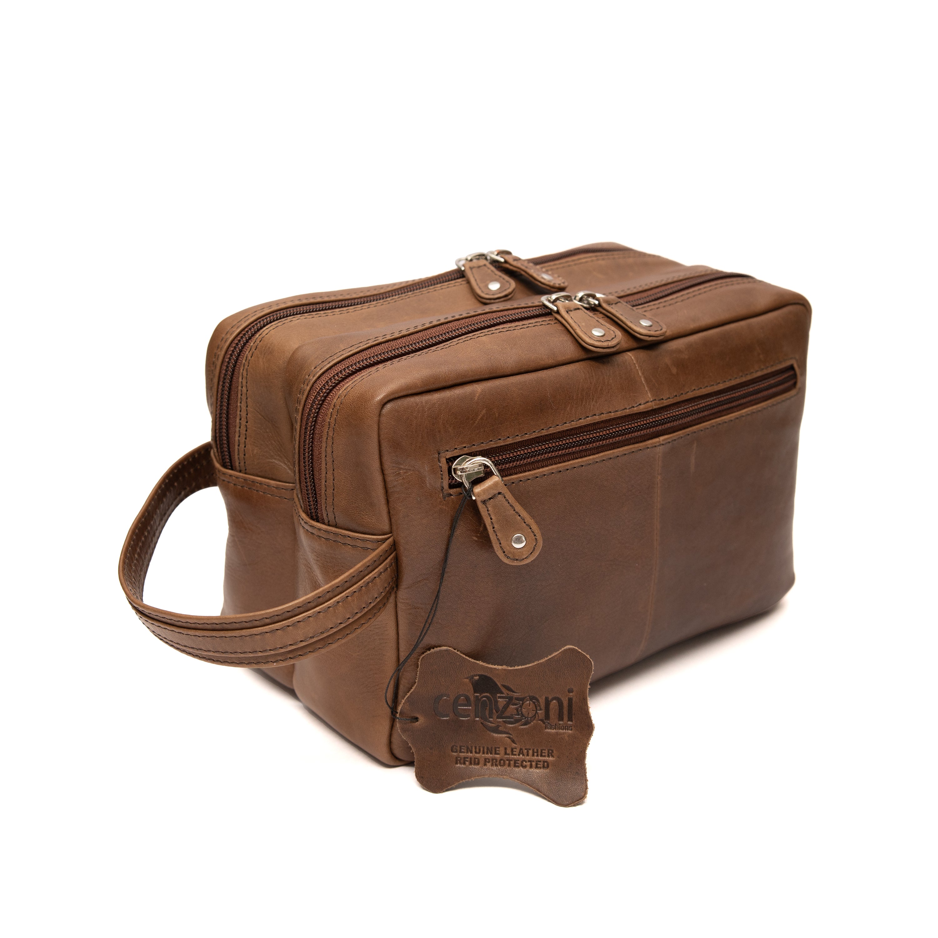 Cenzoni Fashions – Leather Toiletry Bag – OPTT01