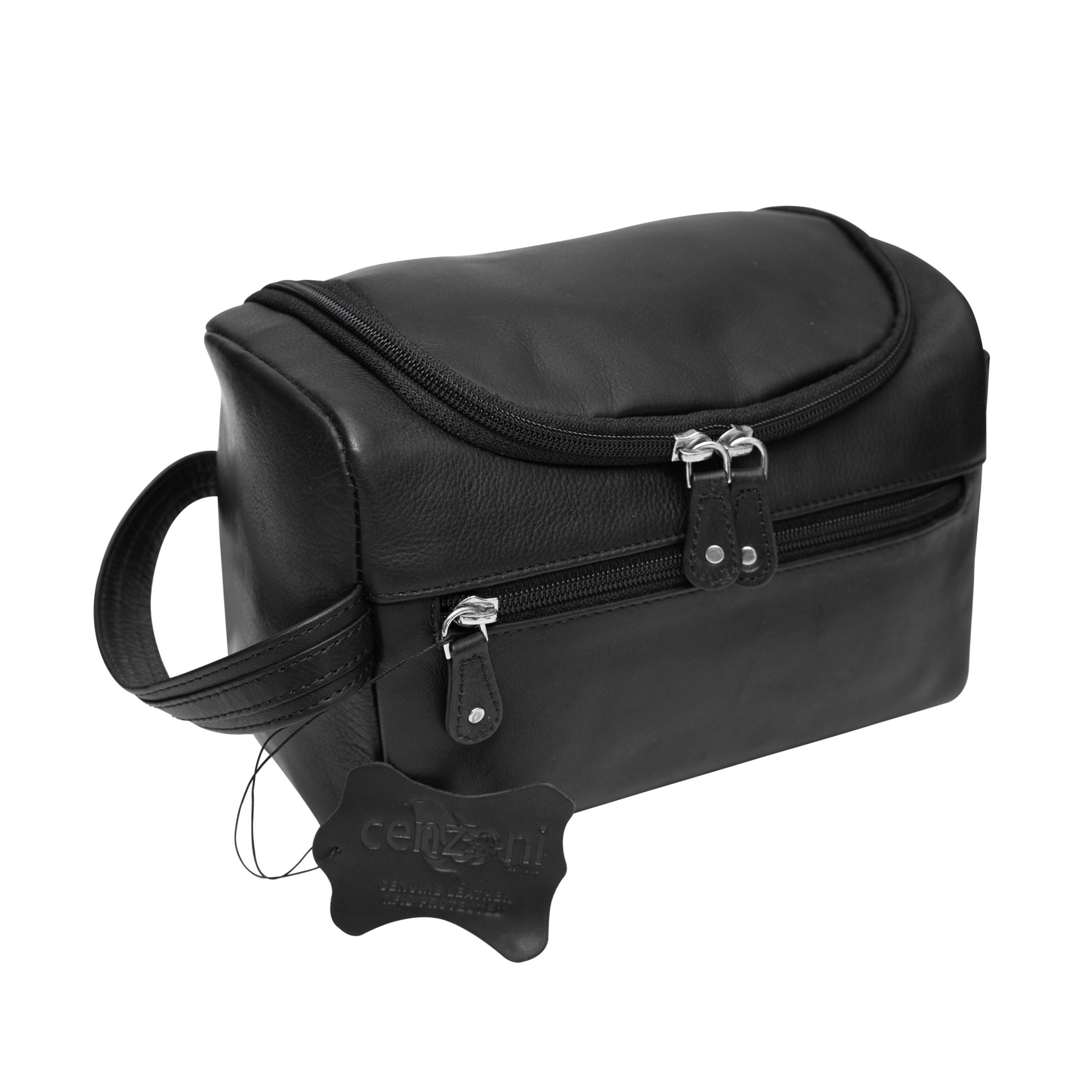 Cenzoni Fashions – Essentials Leather Toiletry Bag – OPTT02