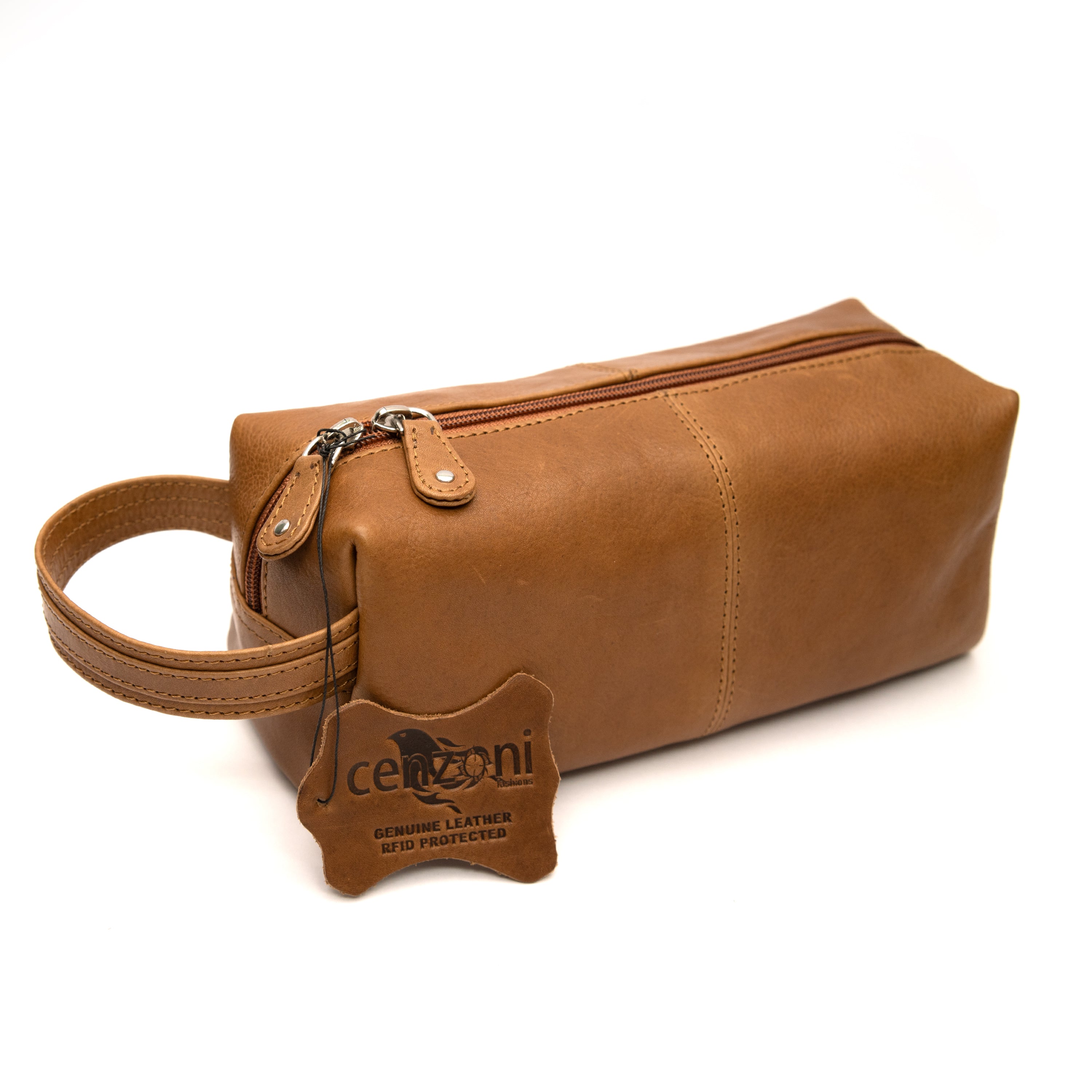Cenzoni Fashions – Slim Leather Toiletry Bag – OPTT03