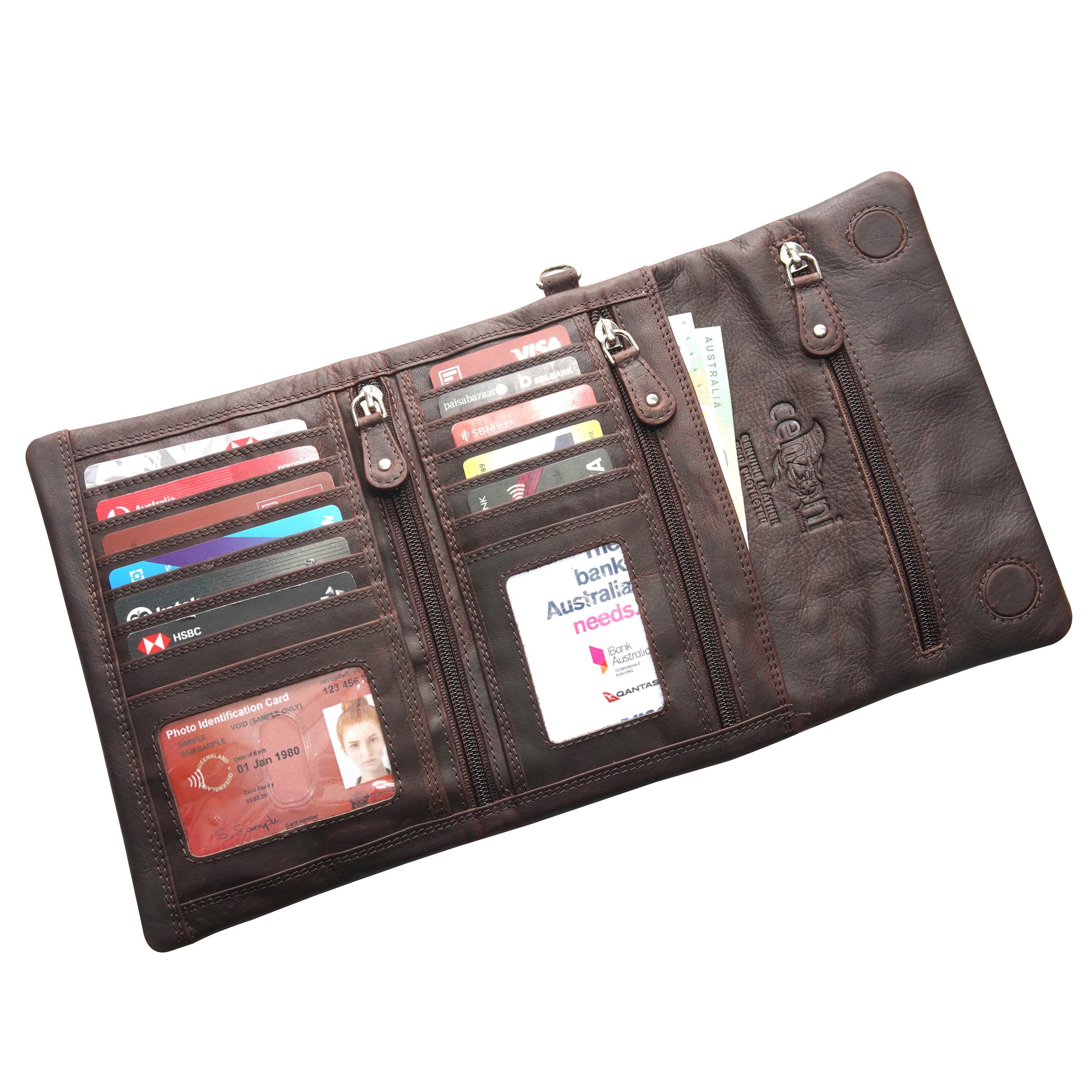 Cenzoni Fashions – Floral Trifold Wallet – ZEOPTF01