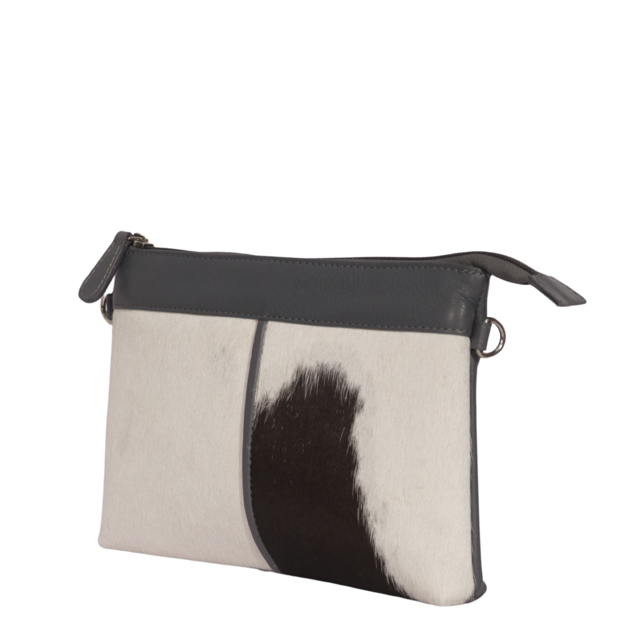 Cenzoni Fashions – Grey Hairon Small Clutch bag – ZH1W