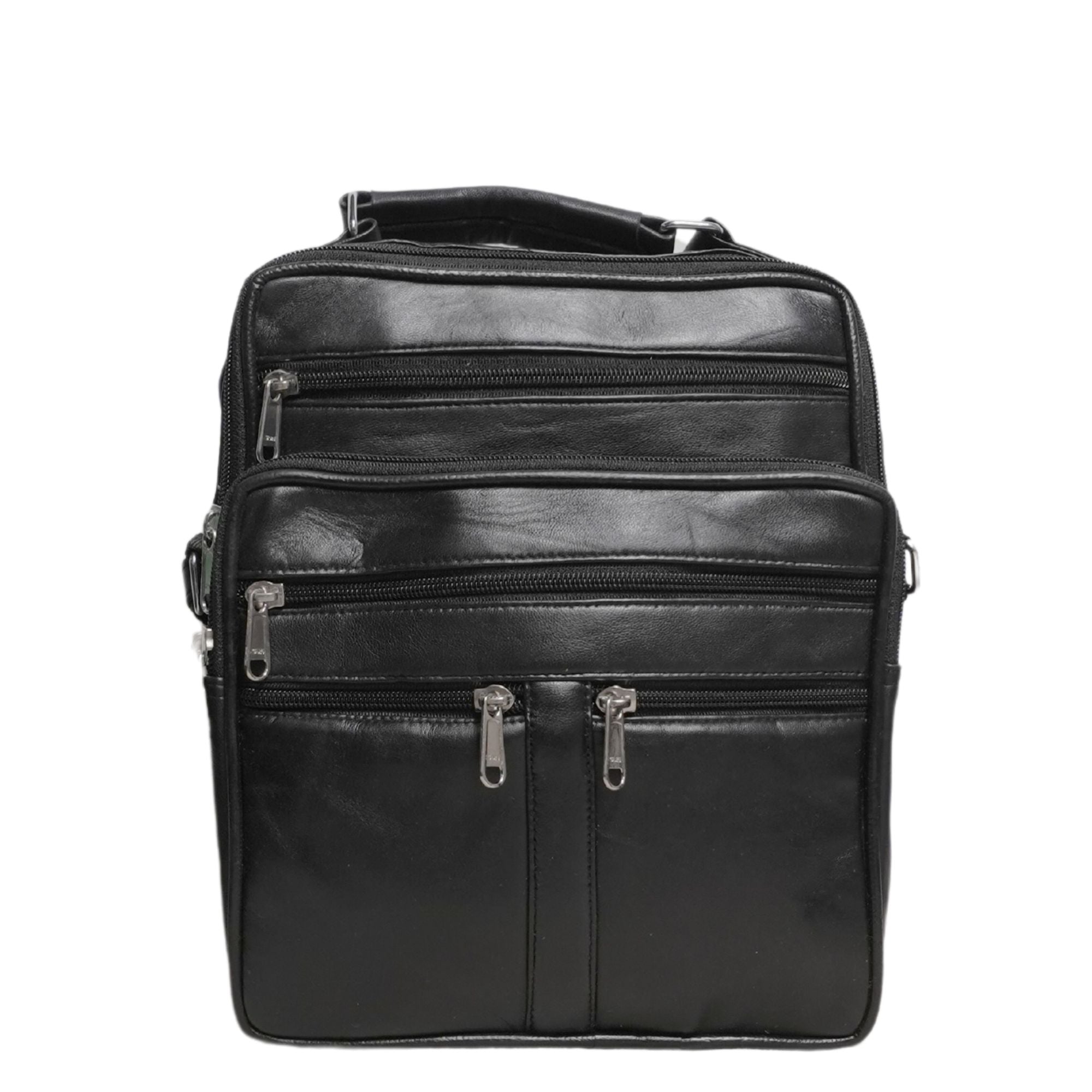 HD Leather – Multi-Zip Crossbody Bag  - KT072