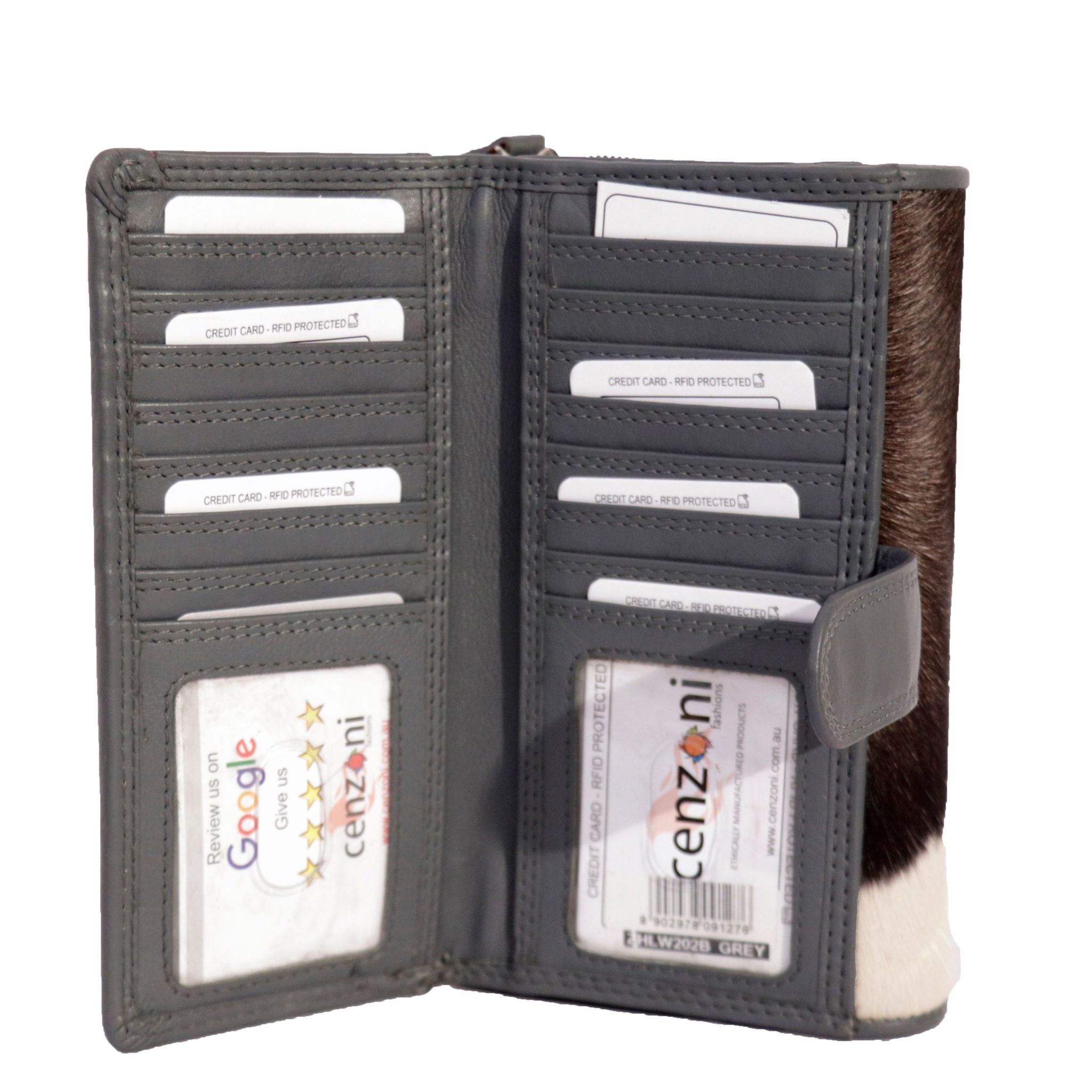 Cenzoni Fashions – Grey Cenzoni Ladies Wallet – ZHLW202B