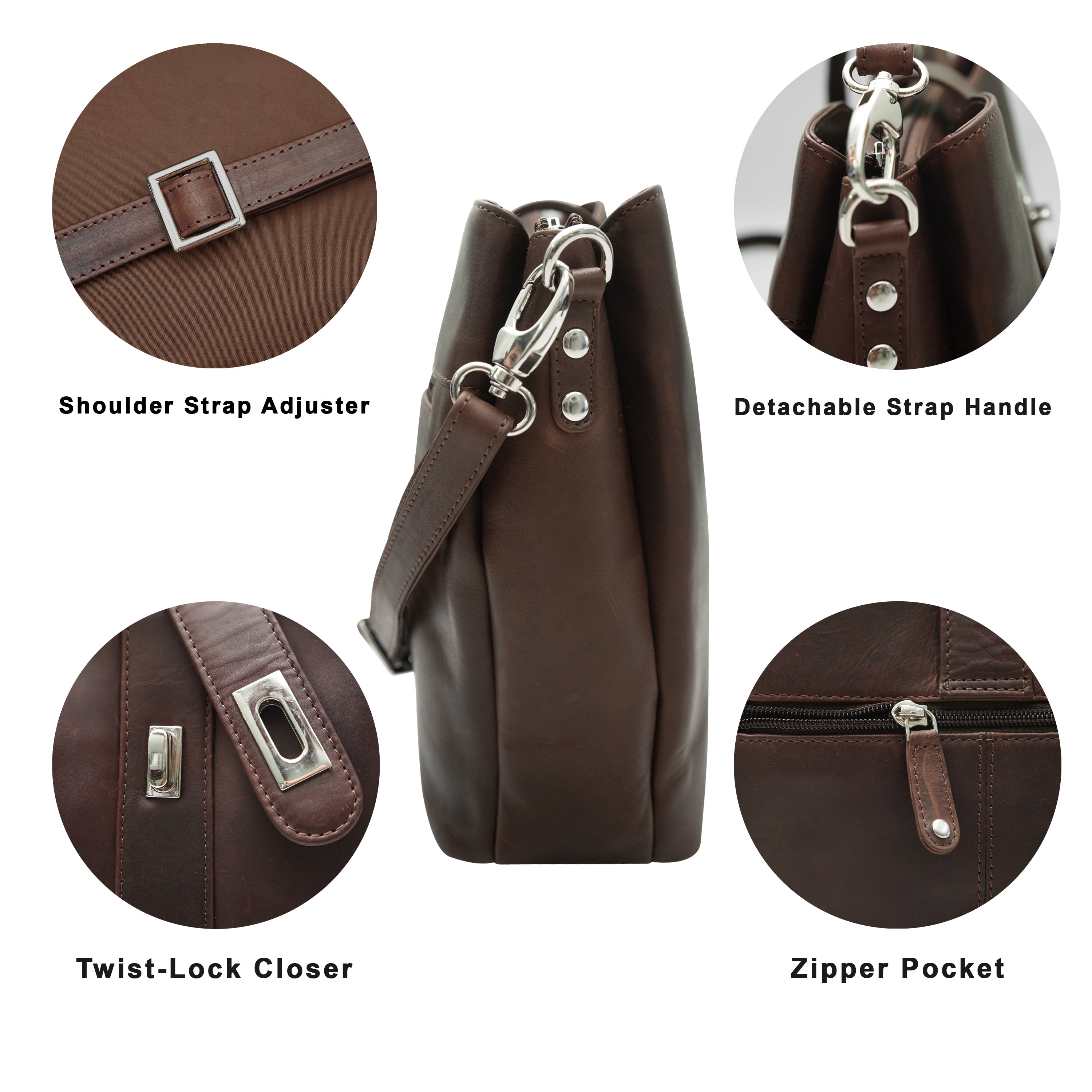 Cenzoni Fashions – Arden Leather Crossbody Bag – OPLB45