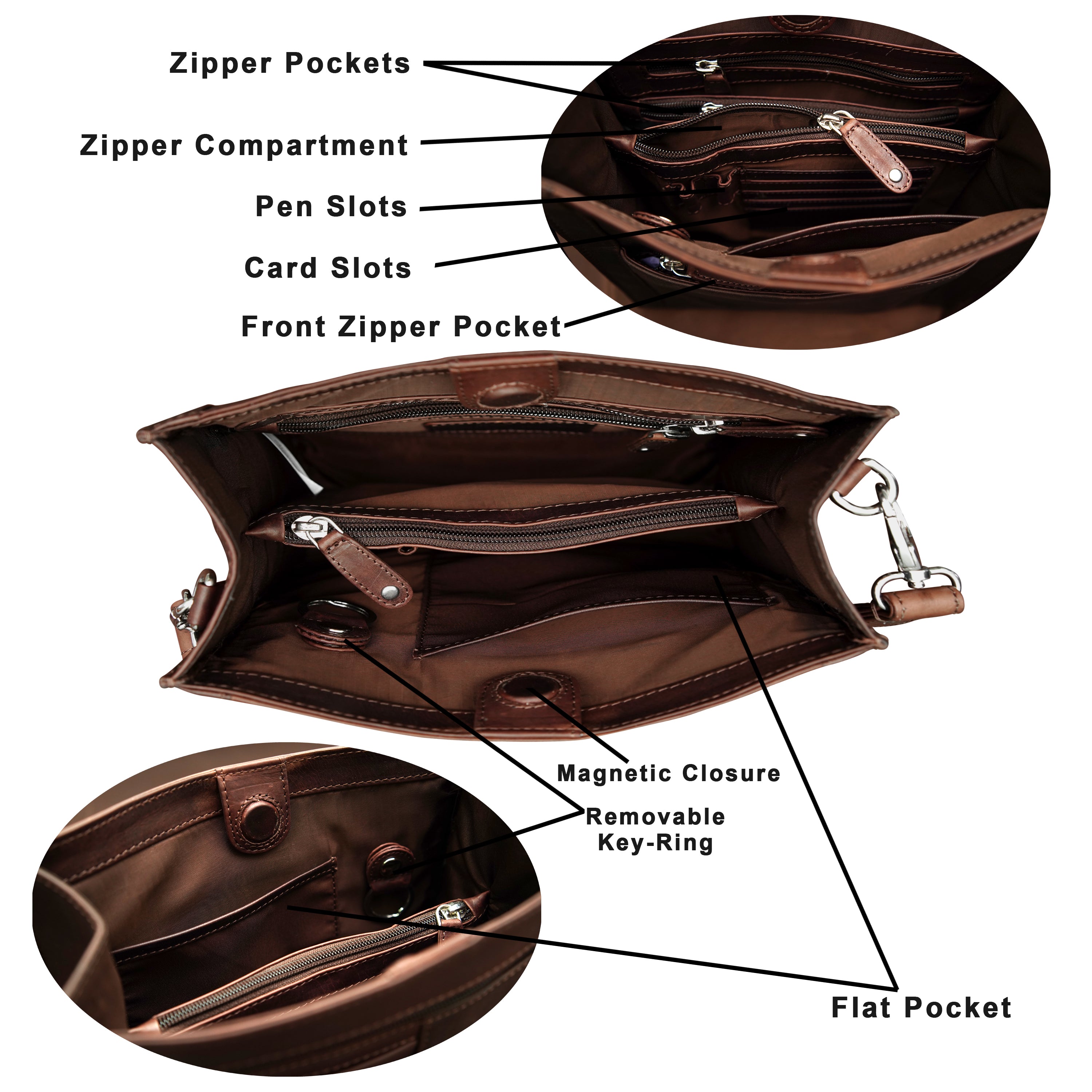 Cenzoni Fashions – Mya Leather Shoulder Bag – OPLB70