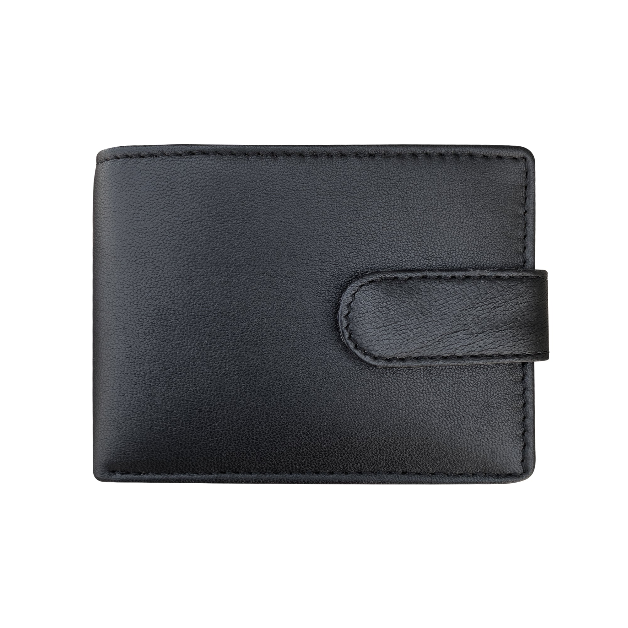 HD Leather - Men's Sheepskin Leather Tab Wallet - SMW01HLBL