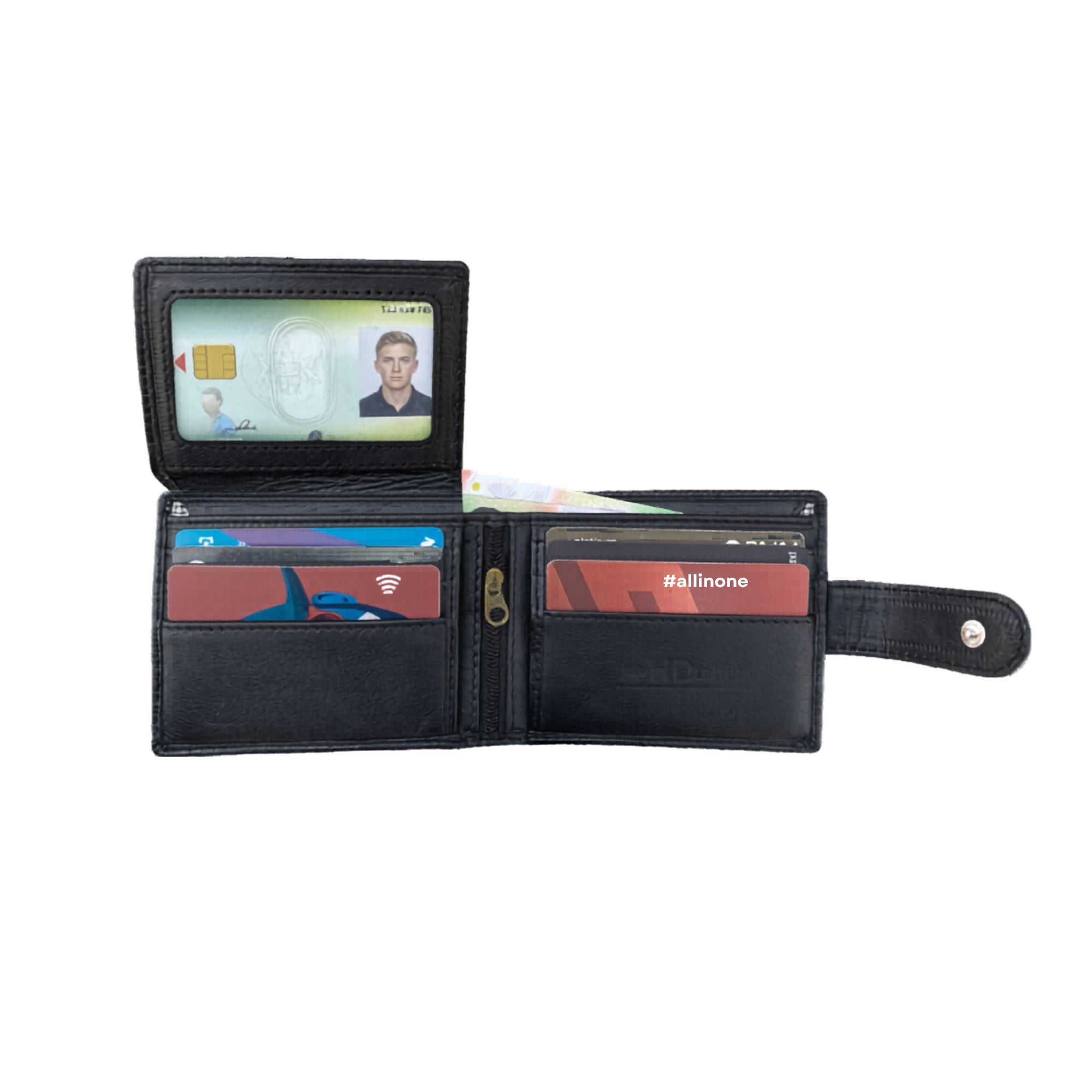 HD Leather - Men's Sheepskin Leather Tab Wallet- SMW02HL