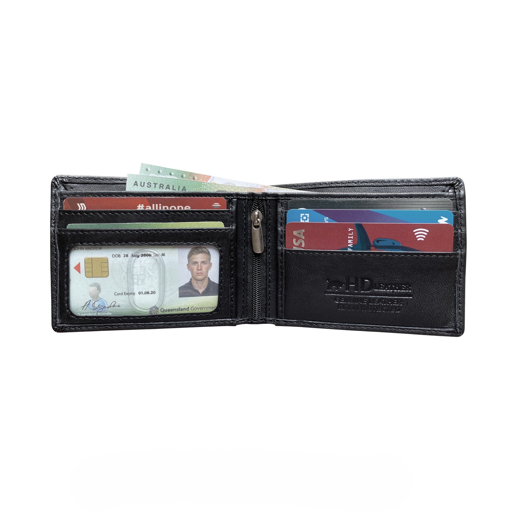 HD Leather - Men's Sheepskin Leather Wallet - SMW01H