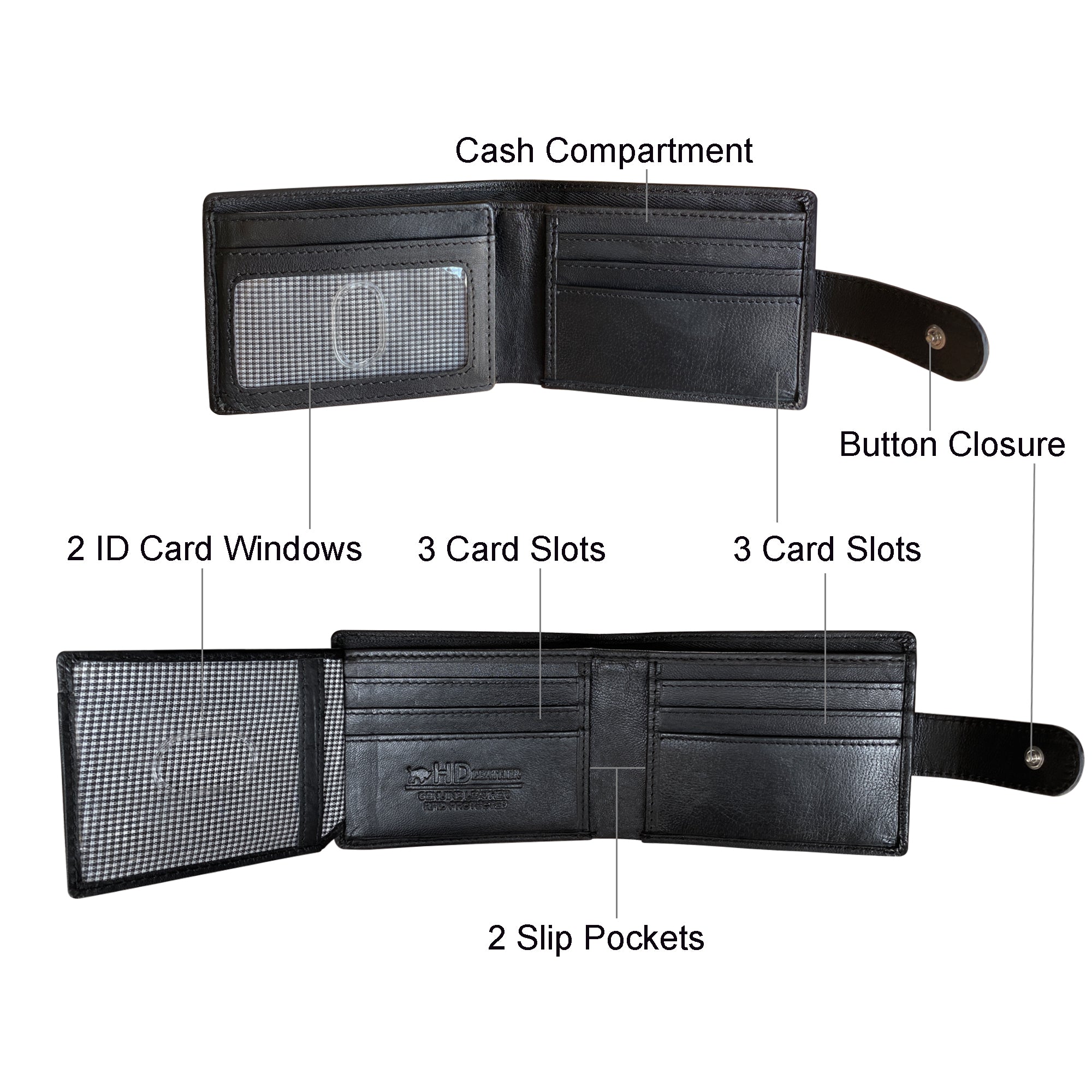 HD Leather - Men's Tab Wallet - SMW04ZL