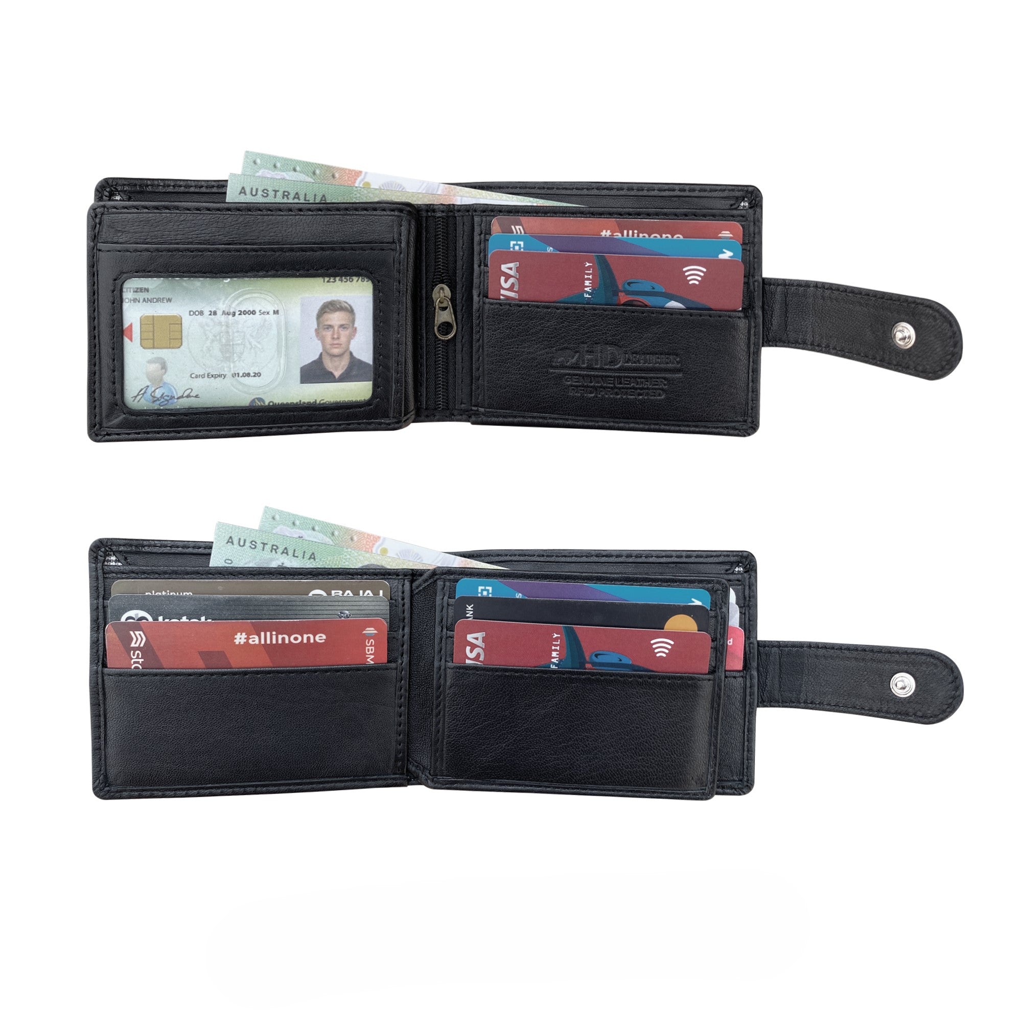 HD Leather - Men's Tab Wallet - SMW03ZL