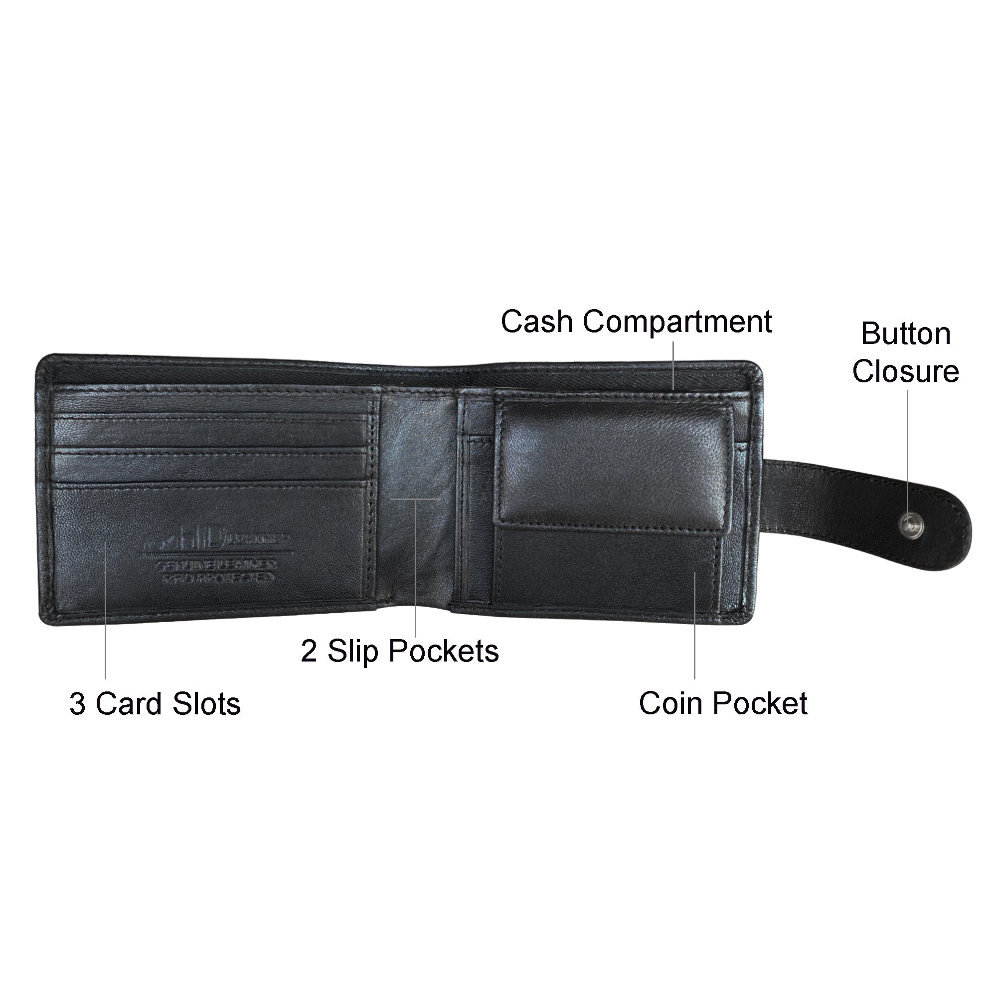 HD Leather - Men's Tab Wallet - SMW05ZL