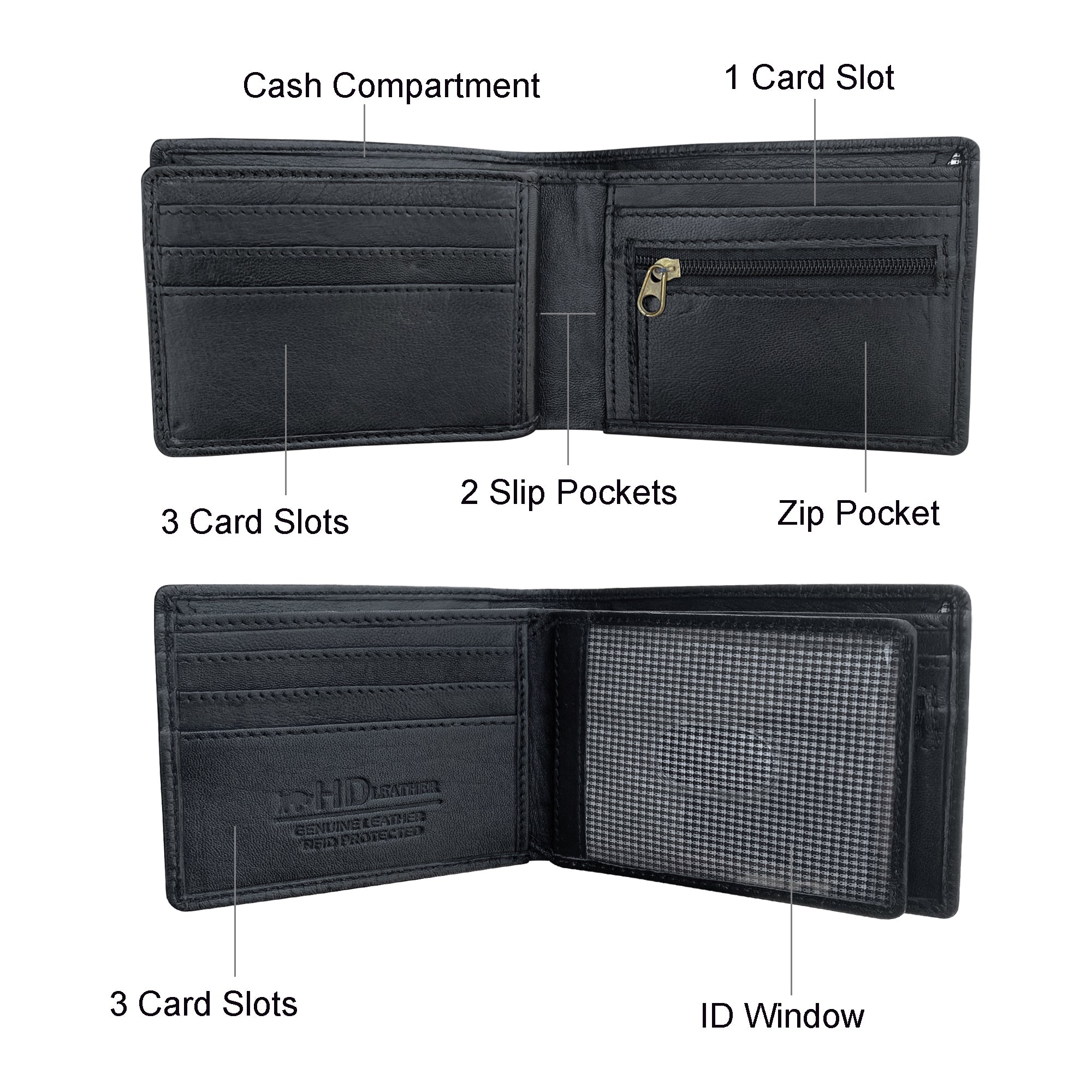 HD Leather - Men's Wallet - SMW07H