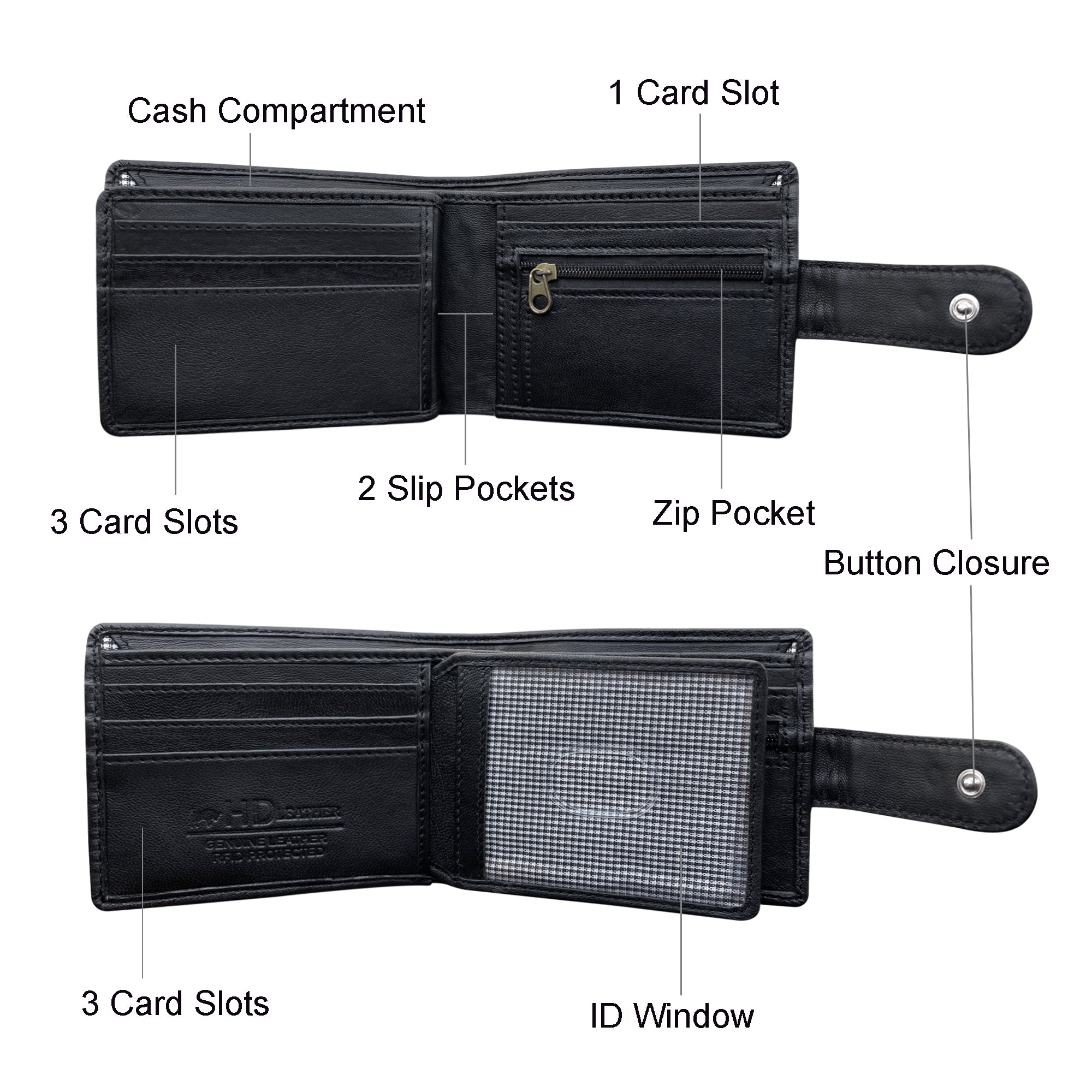 HD Leather - Men's Tab Wallet - SMW07HL