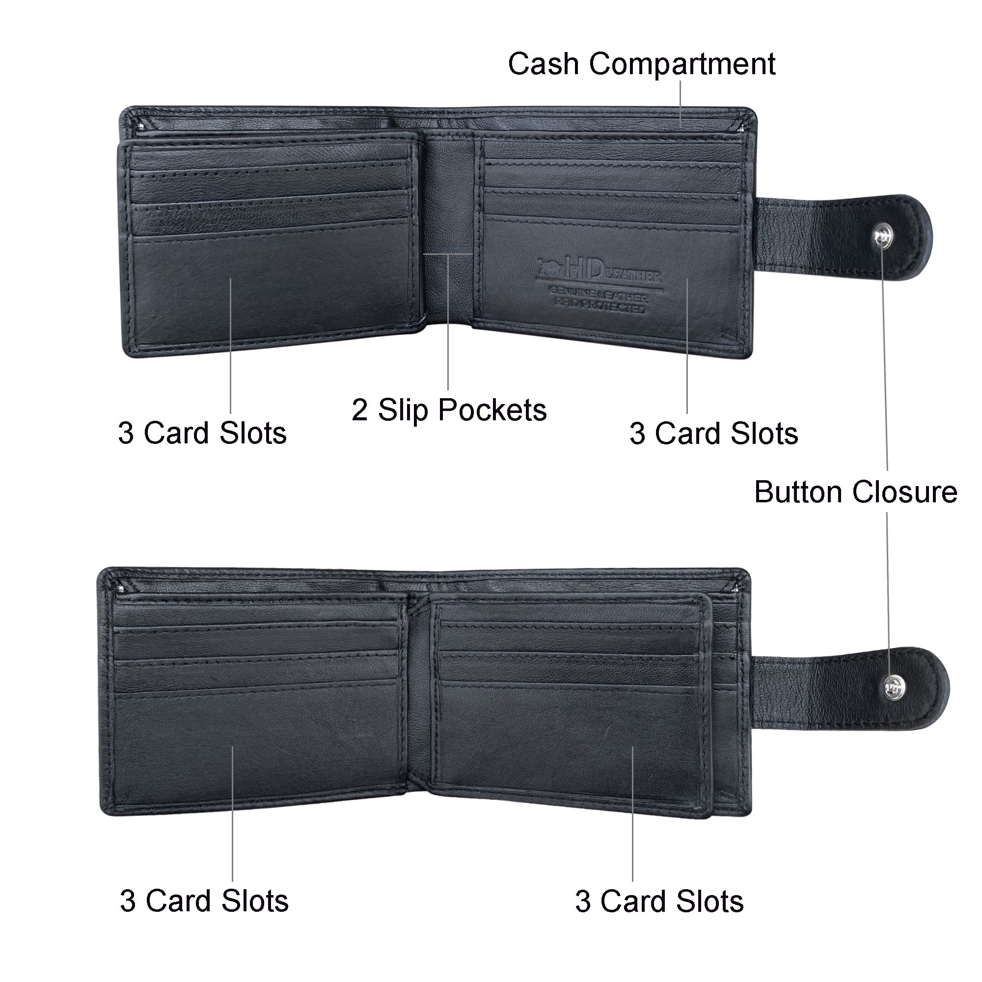 HD Leather - Men's Tab Wallet - SMW06HL