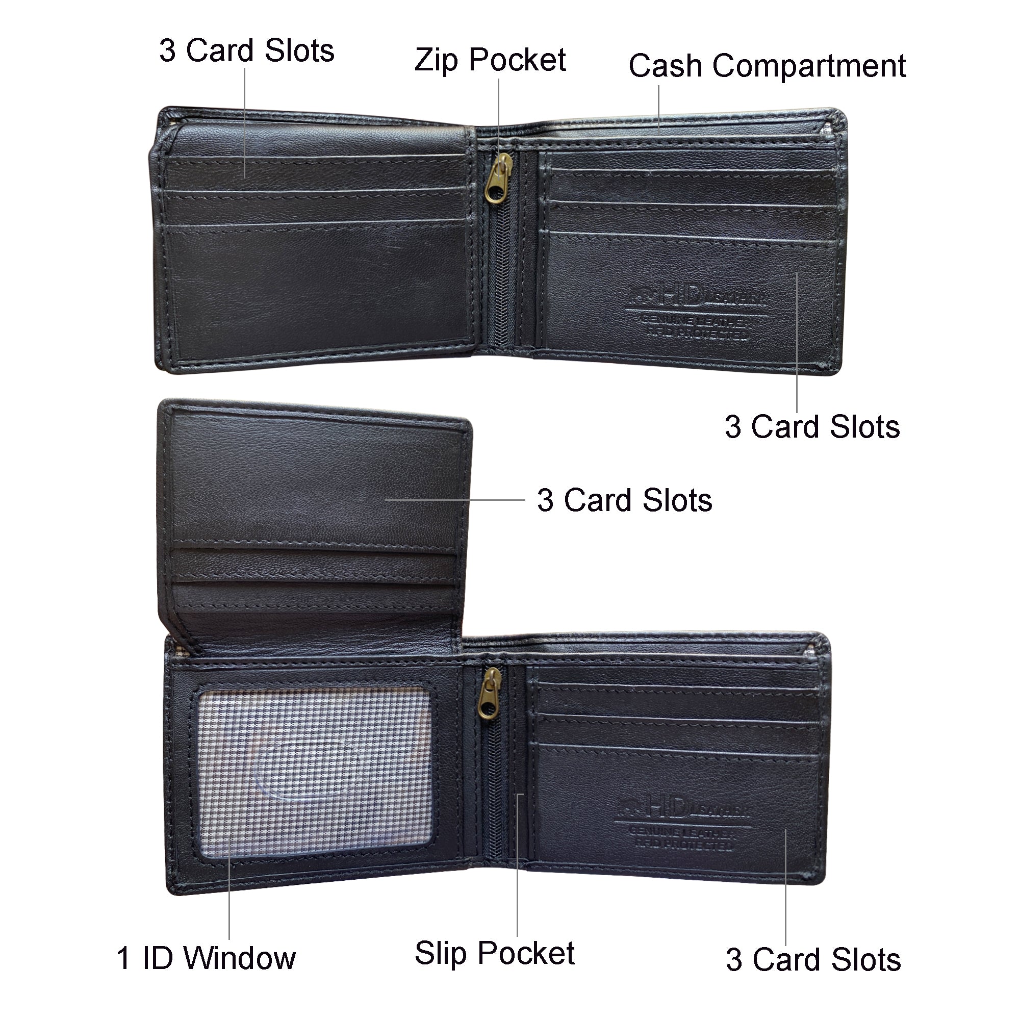 HD Leather - Men's Wallet - SMW09H