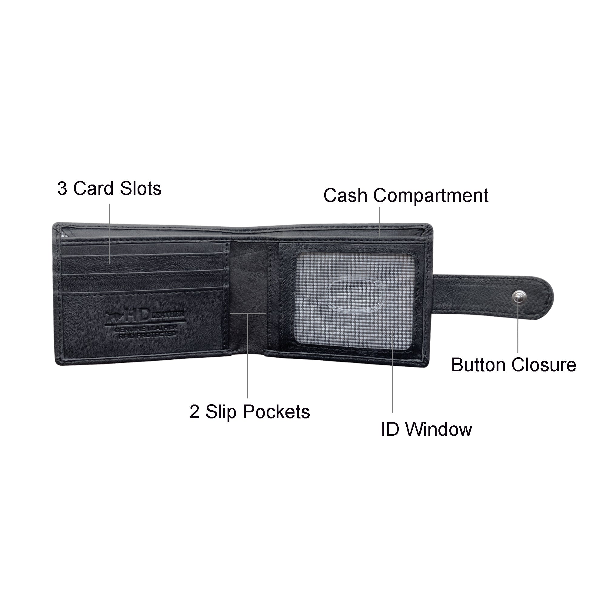 HD Leather - Men's Tab Wallet -  SMW08HL