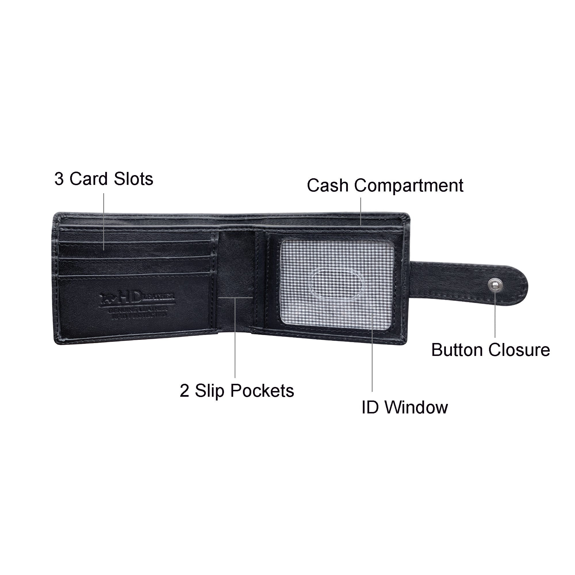 HD Leather - Men's Tab Wallet - SMW08ZL