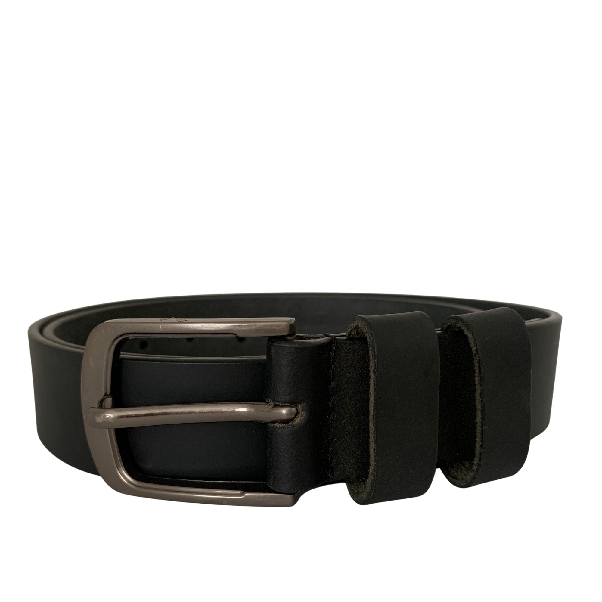 Black Double Loop Belt. 40mm width - BDDL40mm
