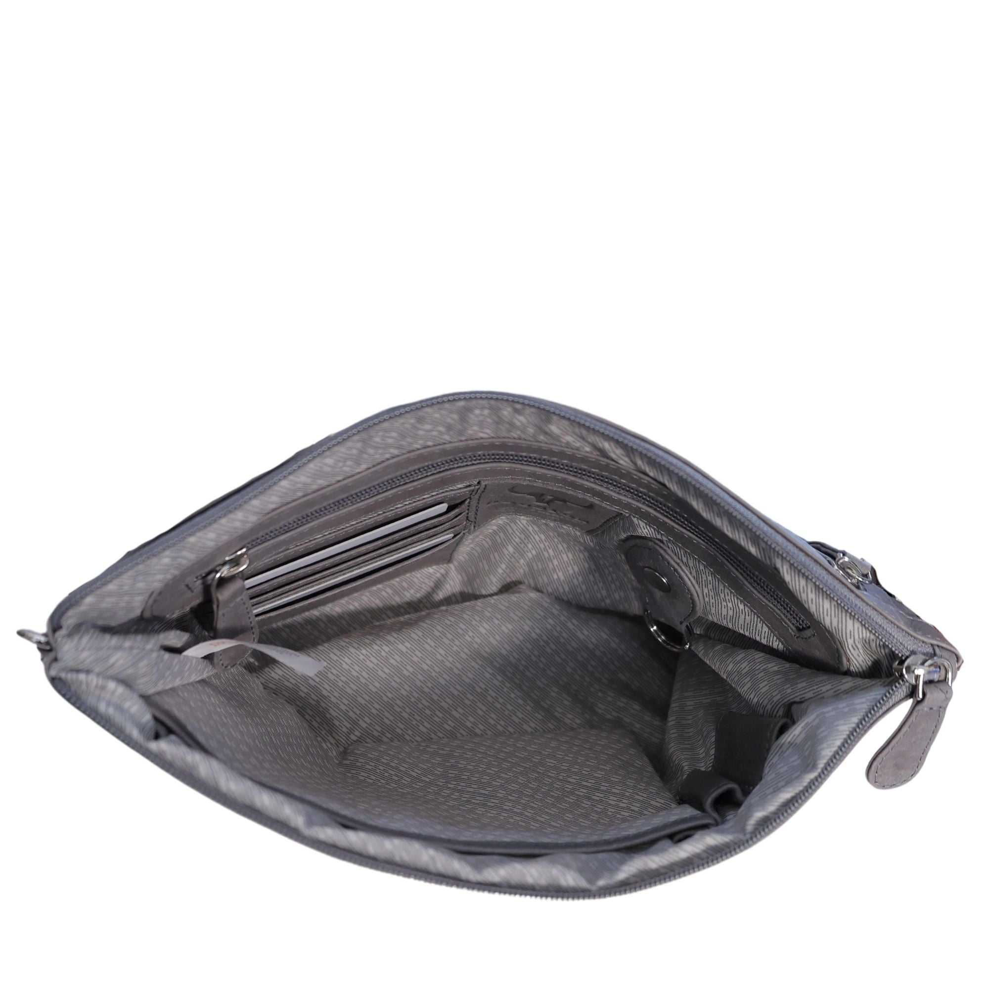 Houston Fashions – Grey Dani Large Crossbody - ZWL1WA