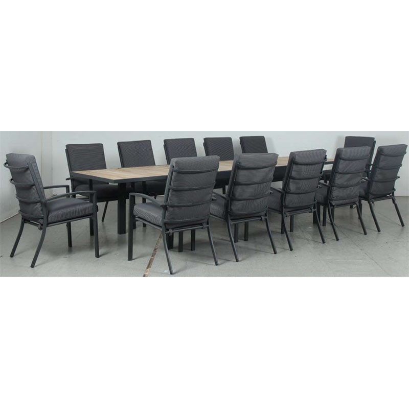 Matzo High-Back Dining Chair – Gunmetal