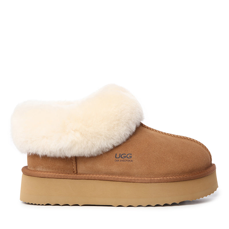Platinum Platform Ugg Slippers