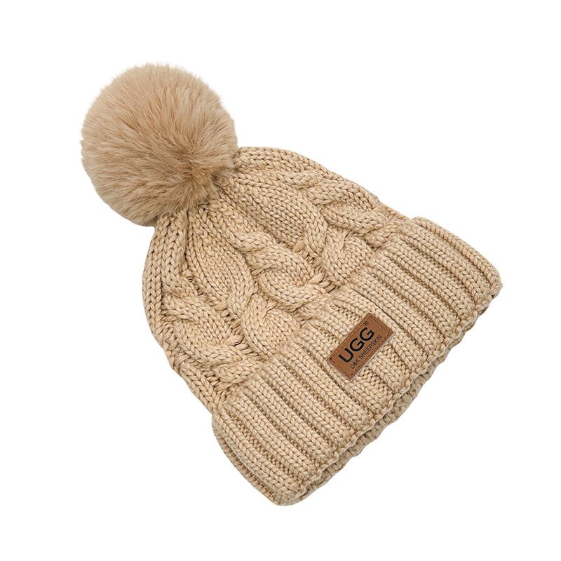 Platinum PomPom Beanie Uggs