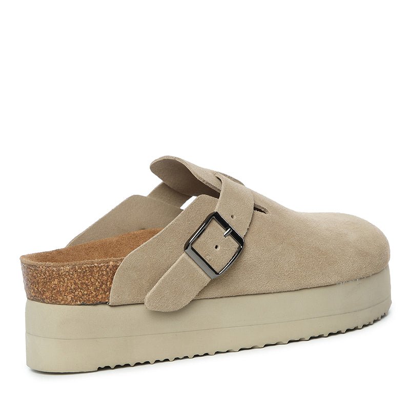 Leather Ziah Platform Ugg Slippers