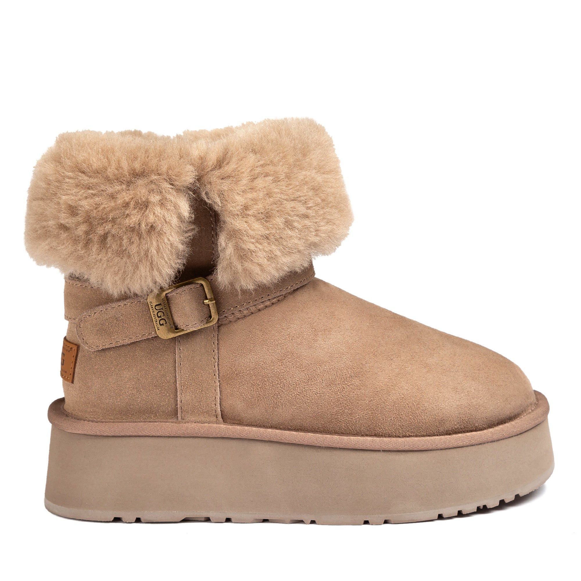 UGG Short Belt Platform Boots