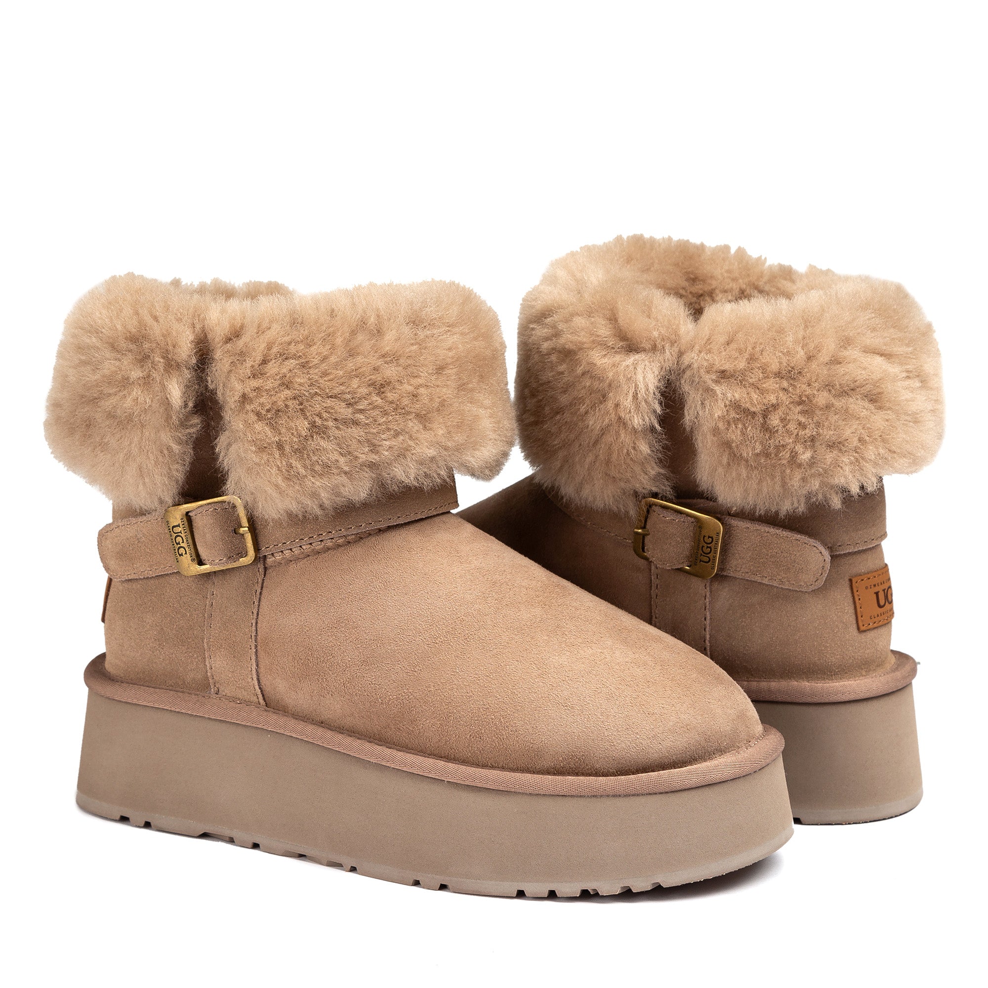 UGG Short Belt Platform Boots