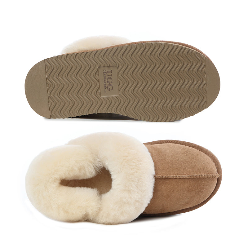 Fluffy Strappy Platform Scuff Uggs