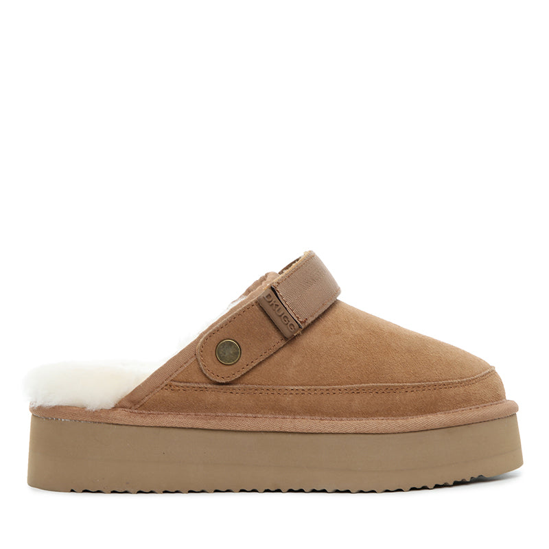 Clog Wool Platform Scuff Uggs